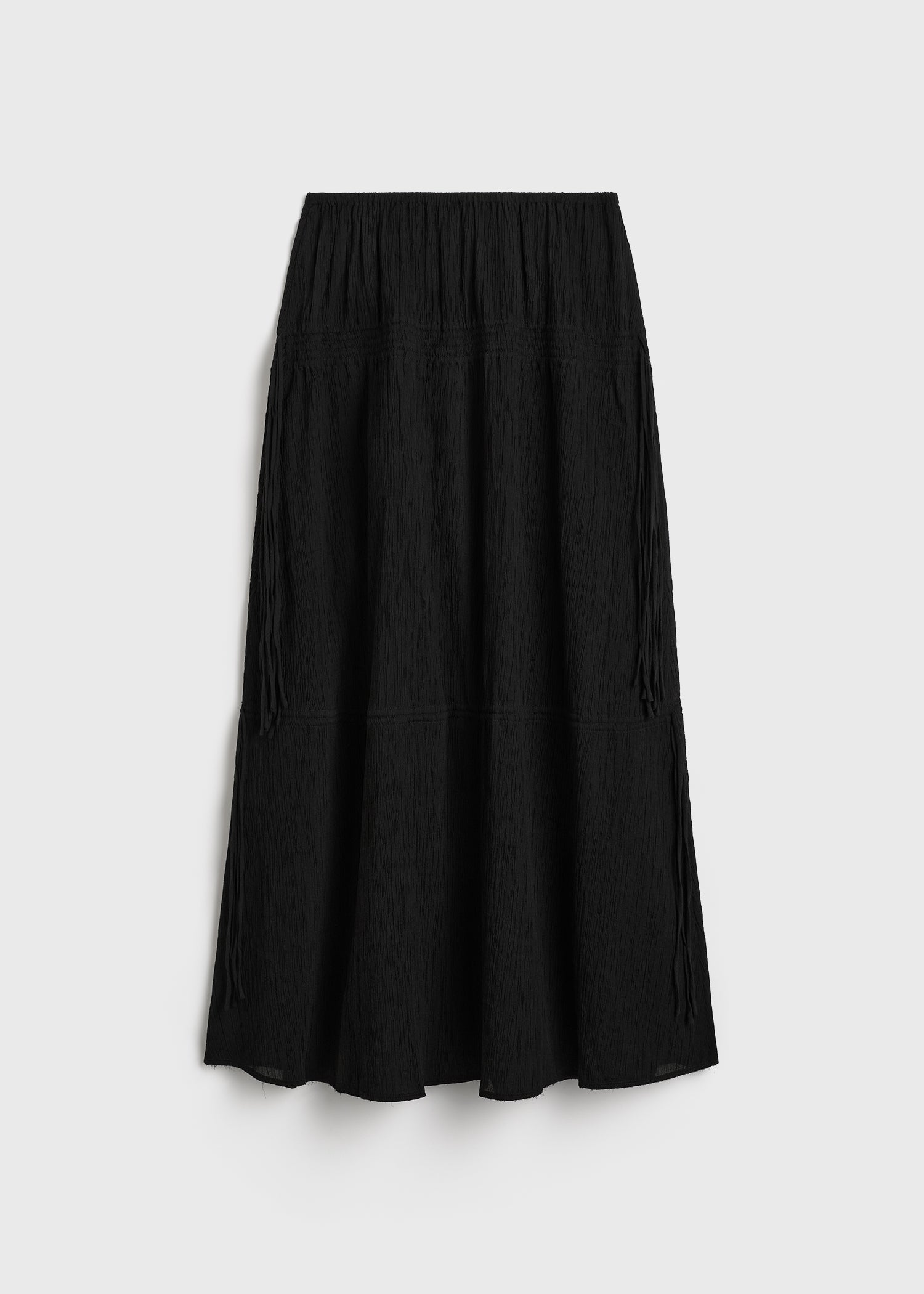 Drawstring skirt black