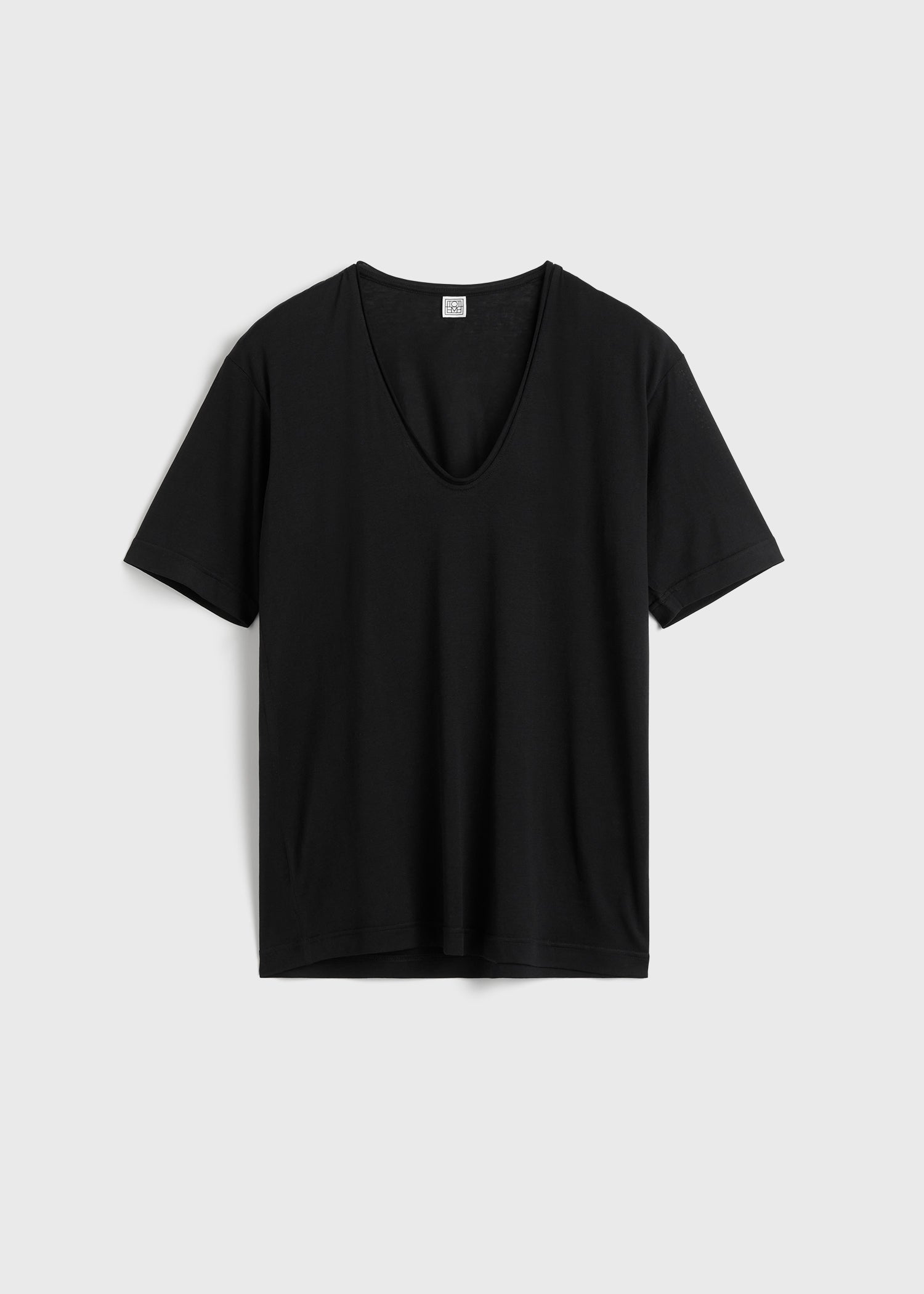 Cotton silk tee black