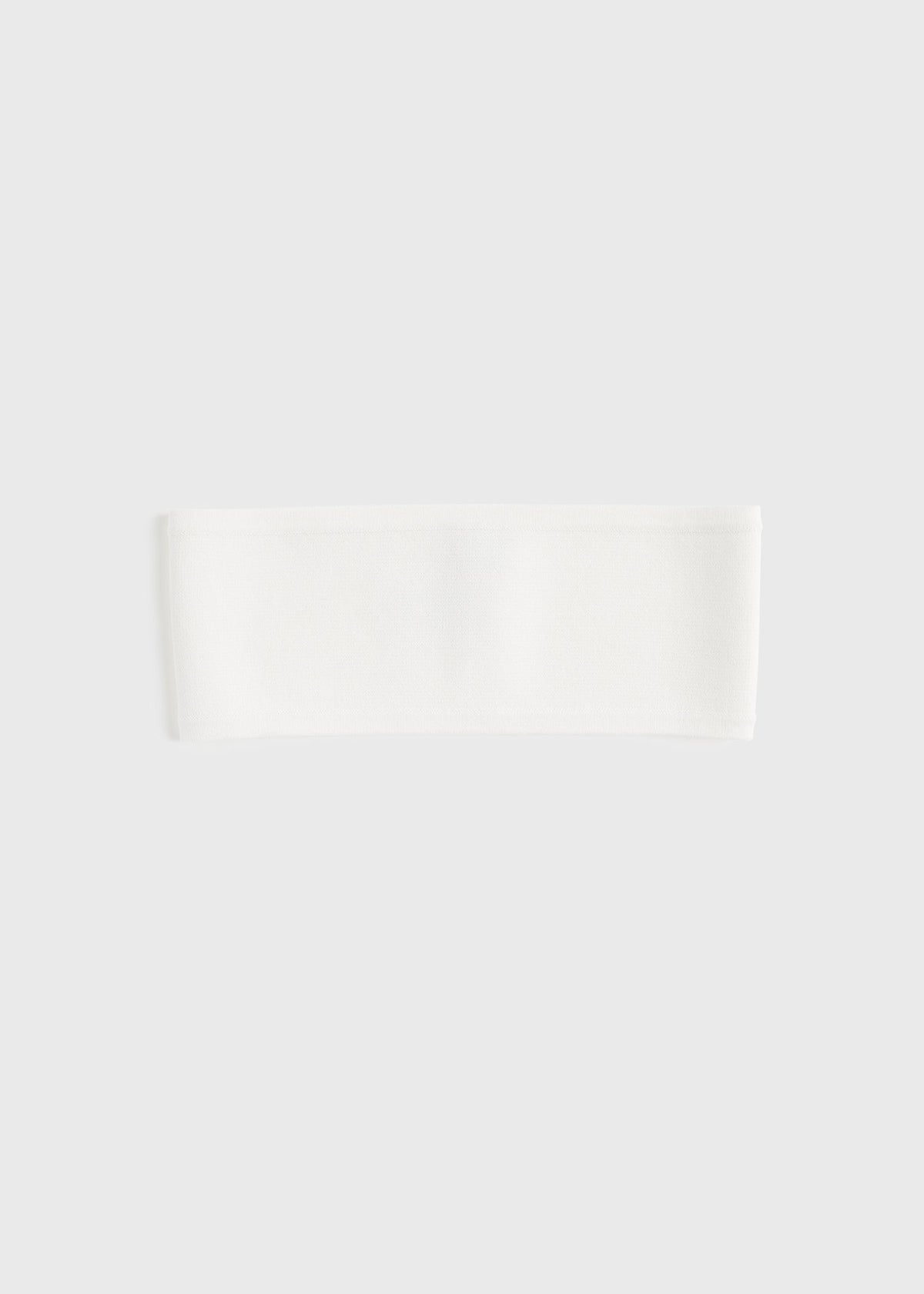 Compact knit headband white