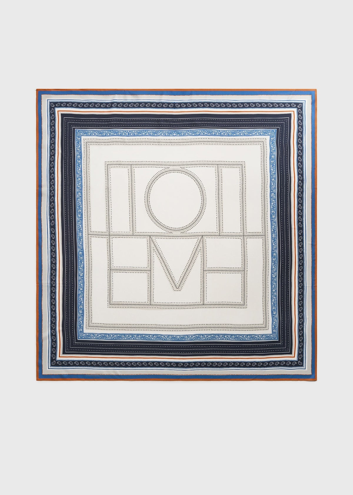 Collector scarf ecru/navy