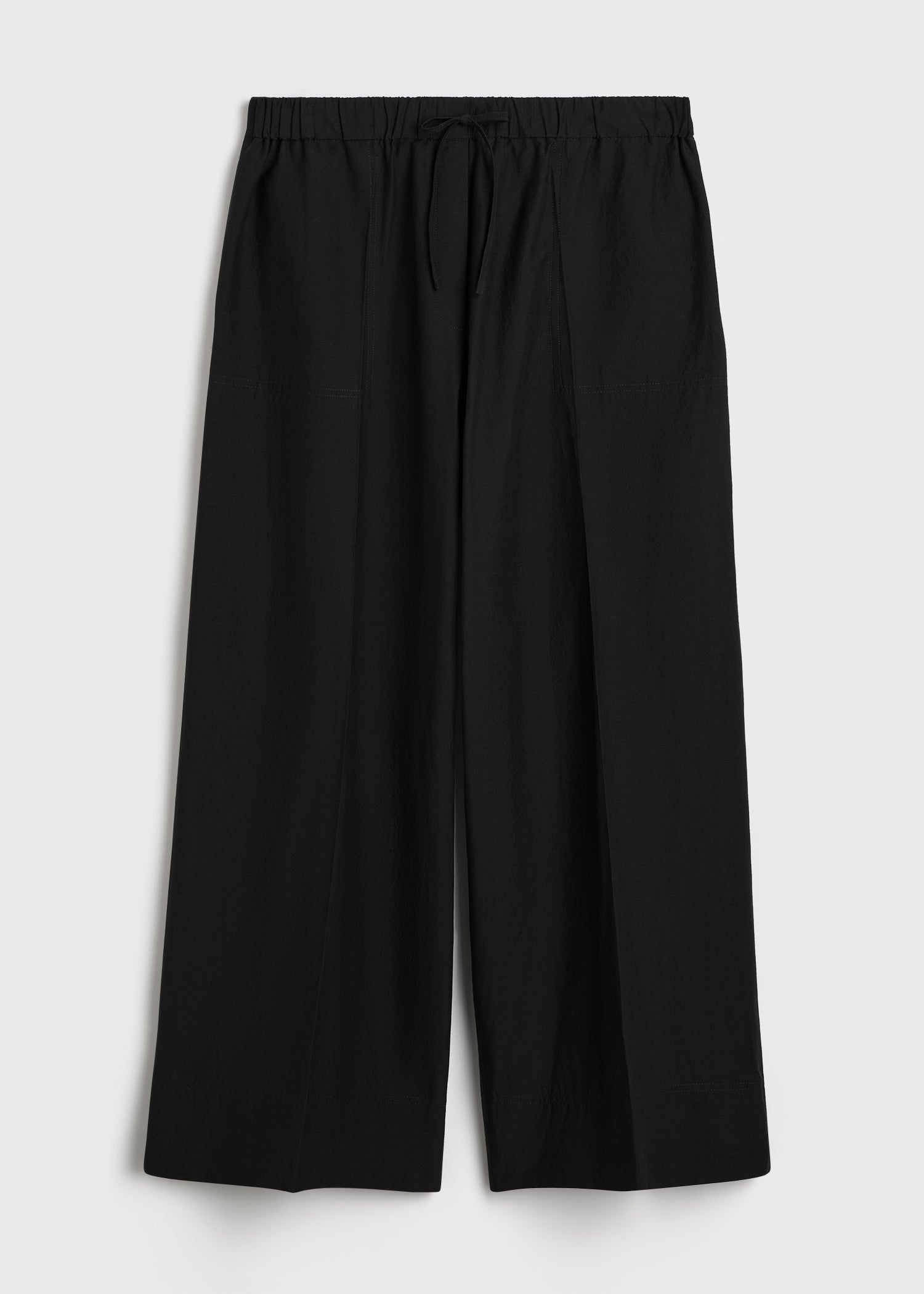 Wide summer trousers black