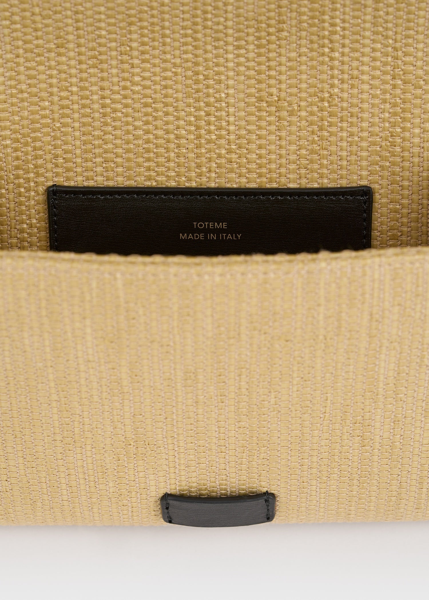 T-flap woven envelope natural/black