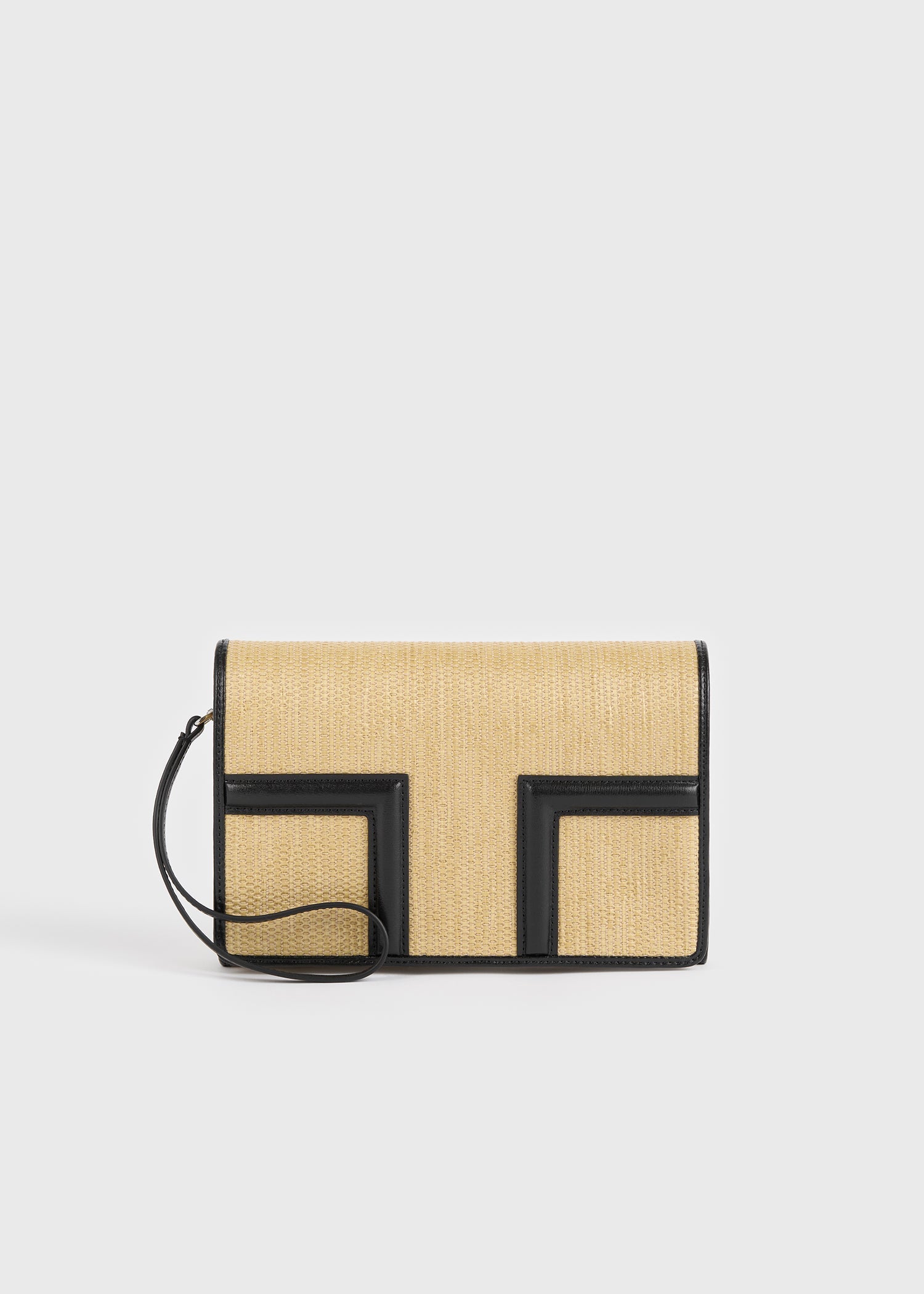 T-flap woven envelope natural/black