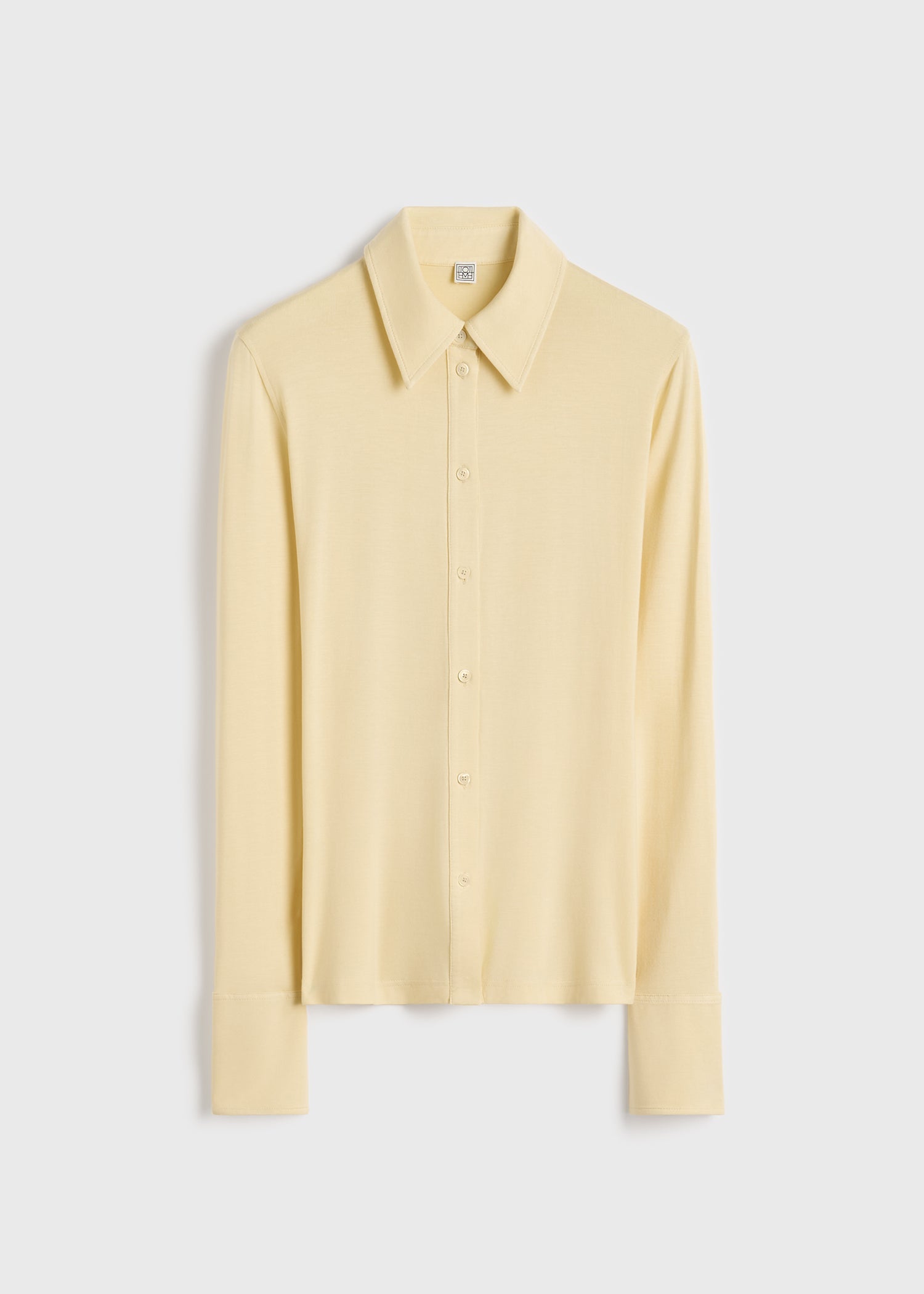 Fitted jersey shirt buttercup