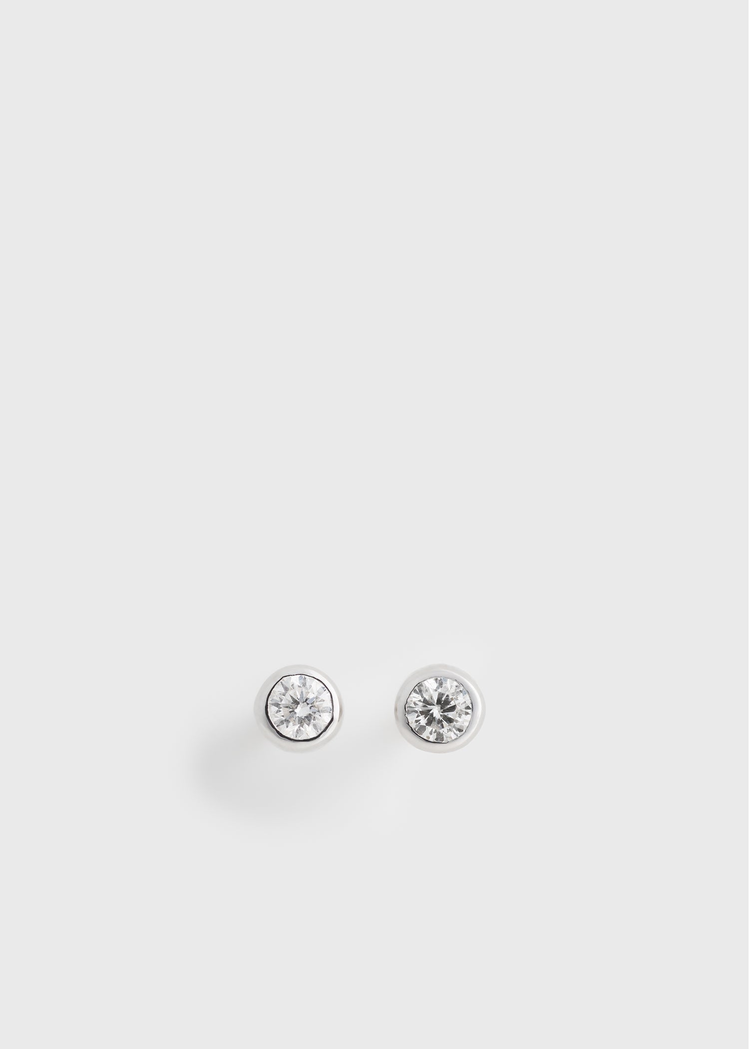 Mini diamond studs silver/white