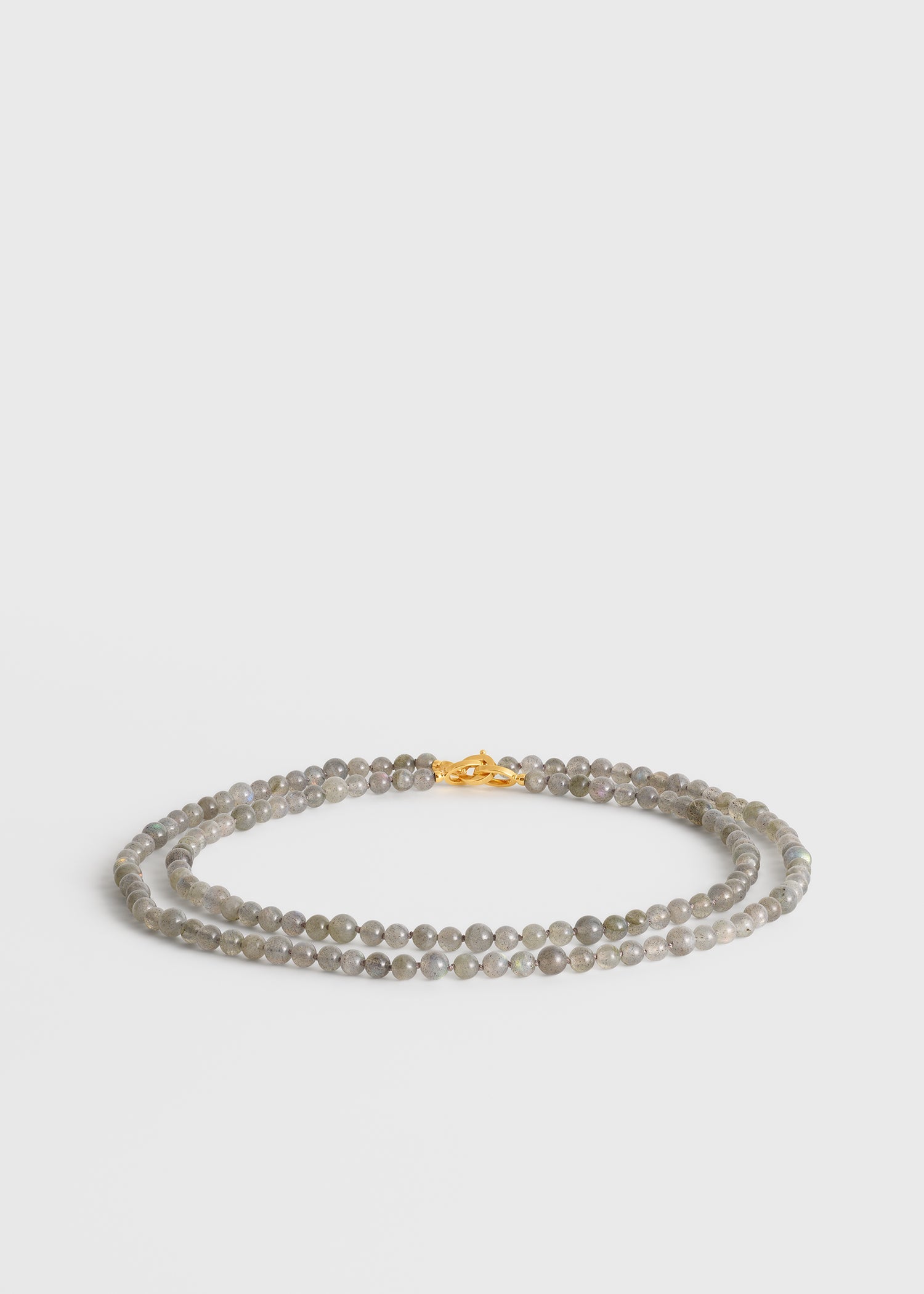 Infinity bead necklace glacier