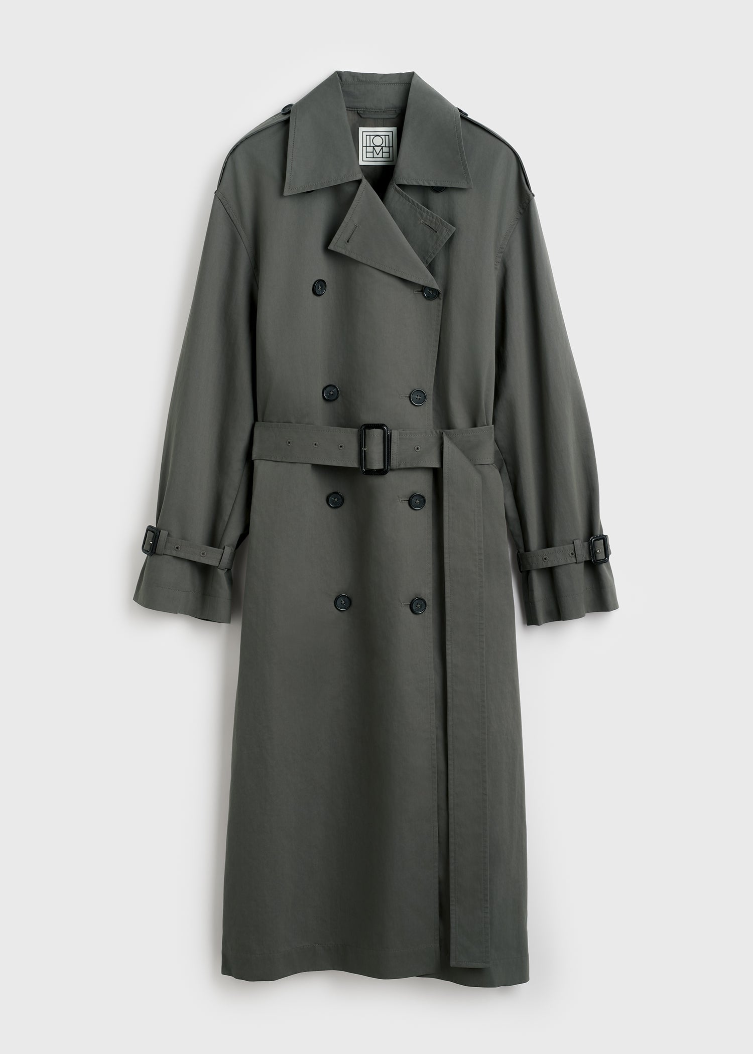 Crisp summer trench taupe