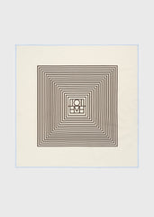 Centered monogram silk scarf macadamia