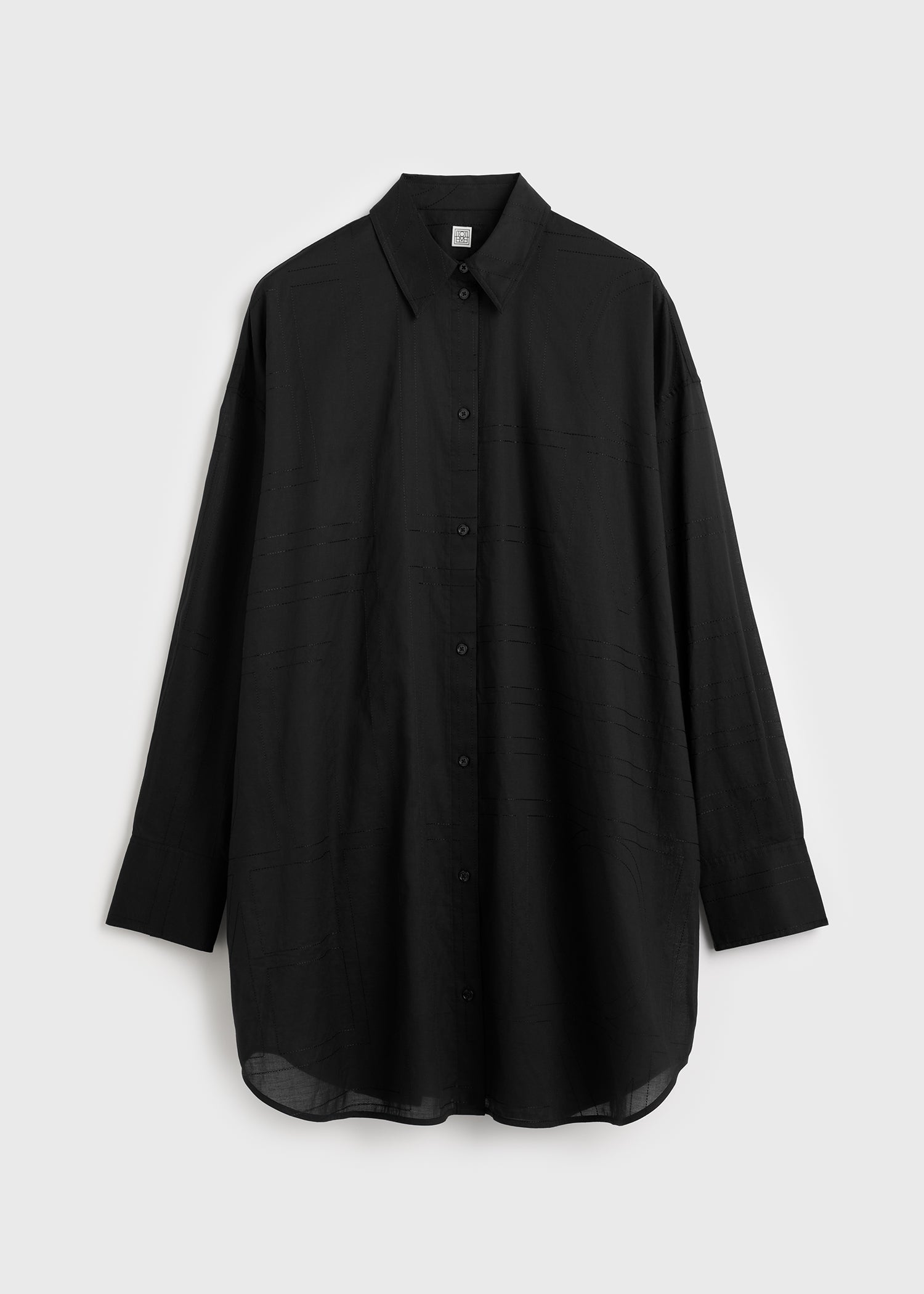 Long summer shirt black
