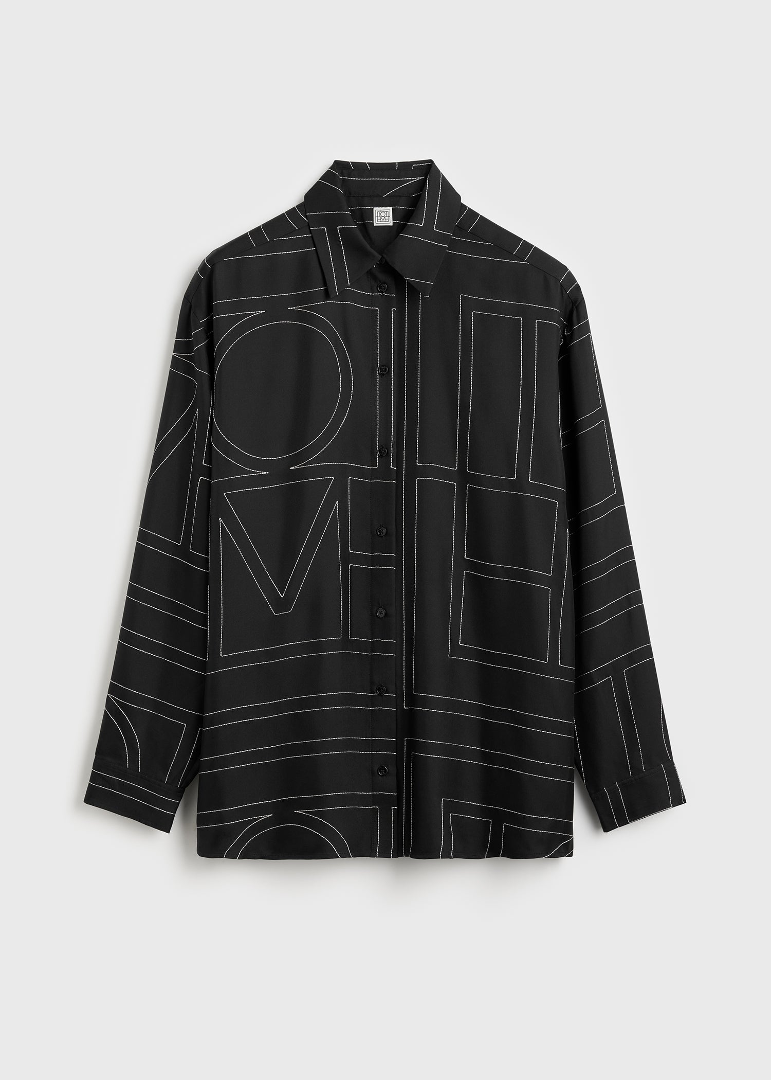 Classic embroidered shirt black