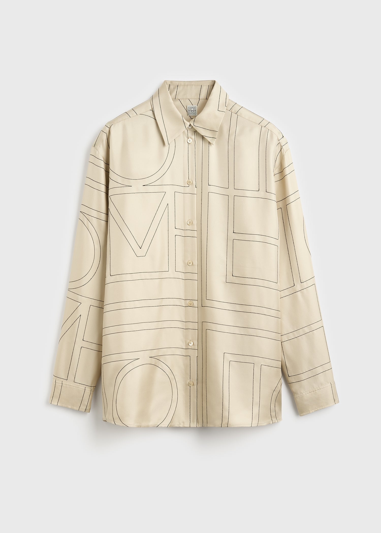 Classic embroidered shirt ivory