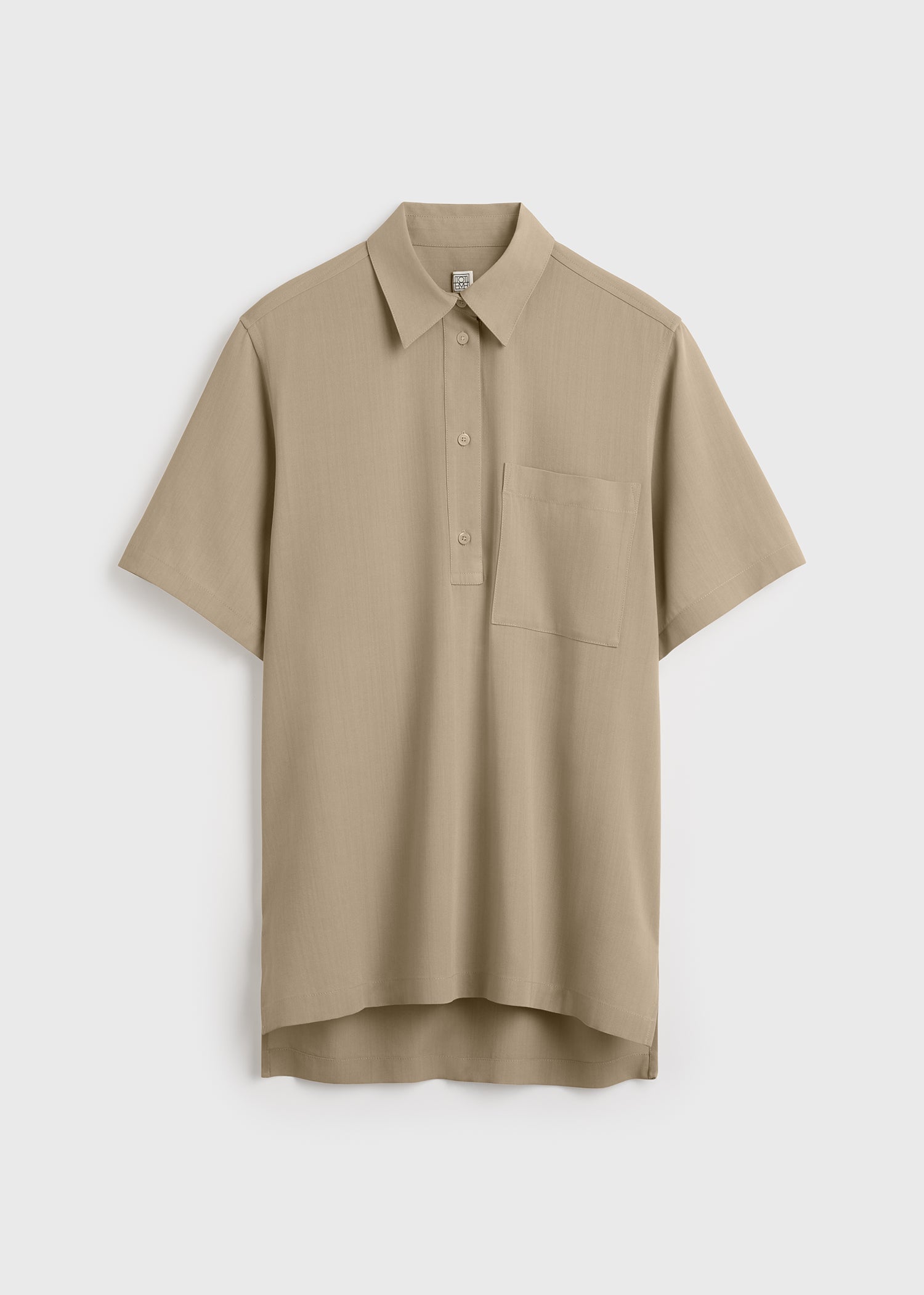 Fluid polo shirt overcast beige