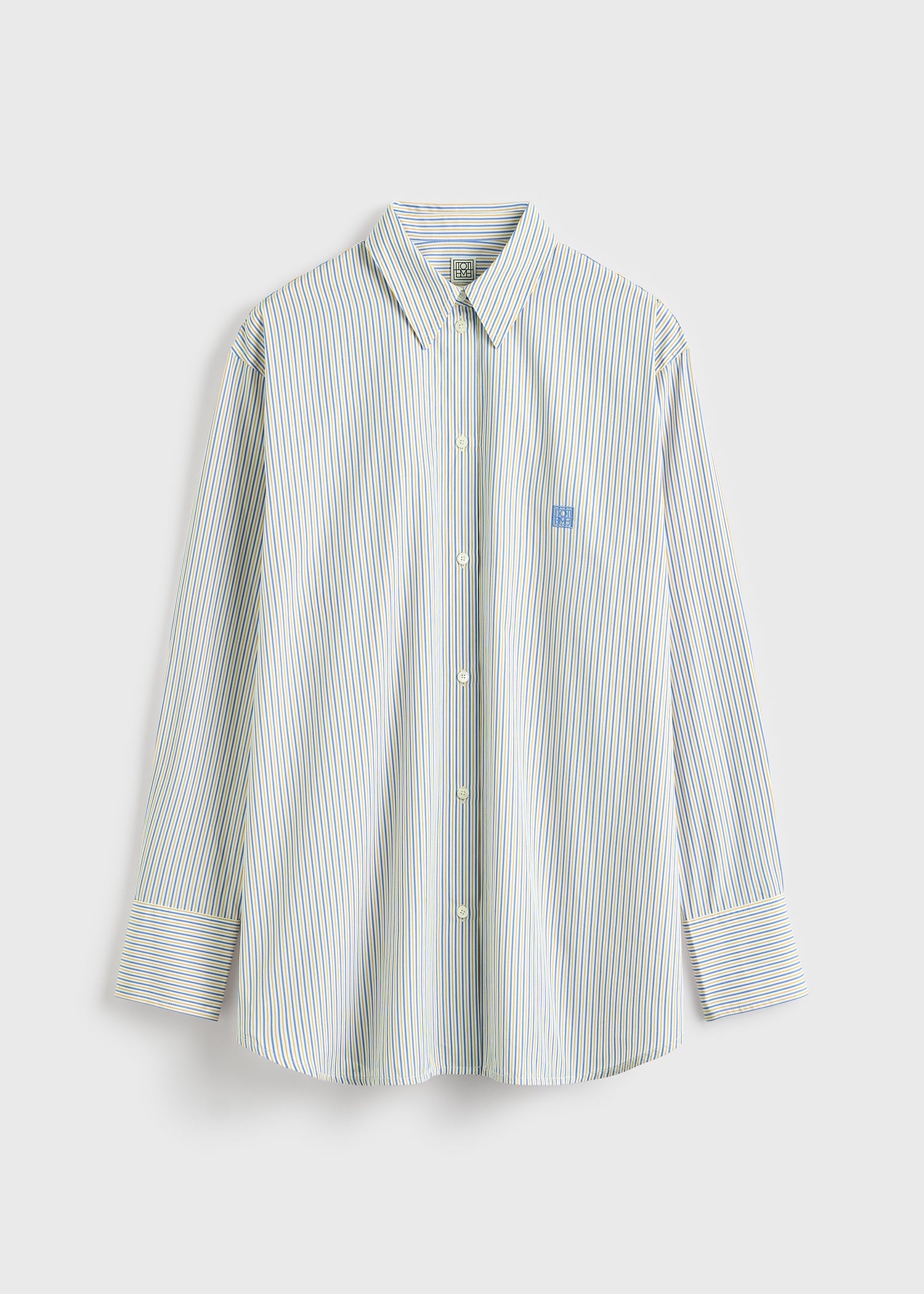 Striped summer shirt blue/yellow