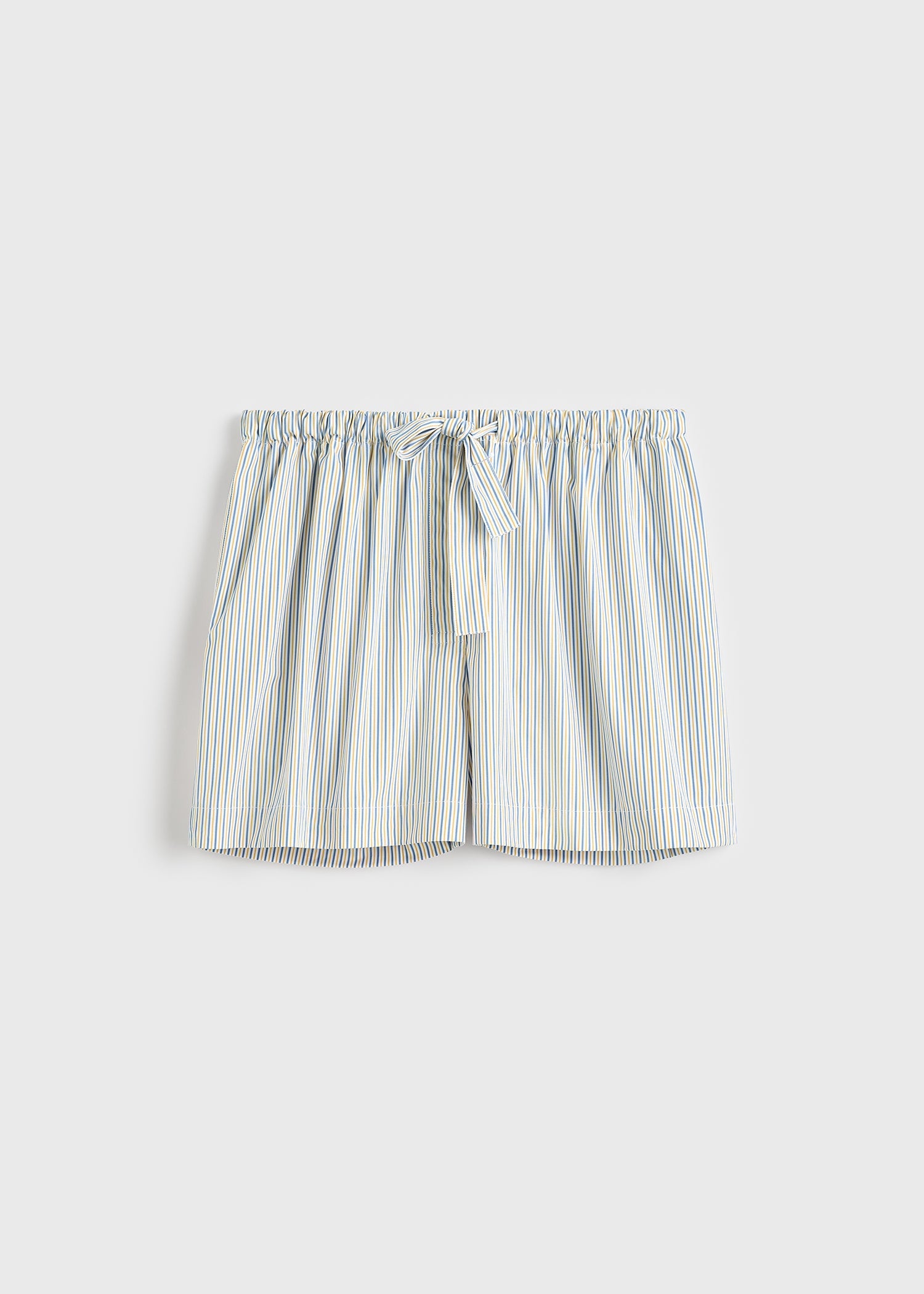 Striped summer shorts blue/yellow