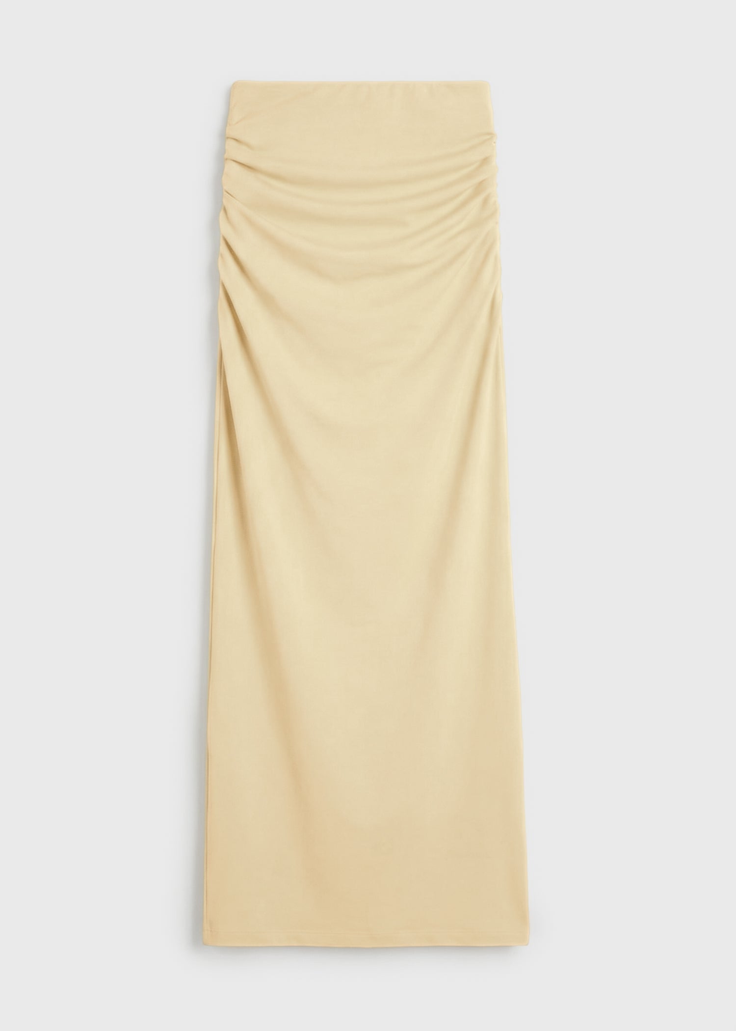 Draped jersey skirt buttercup