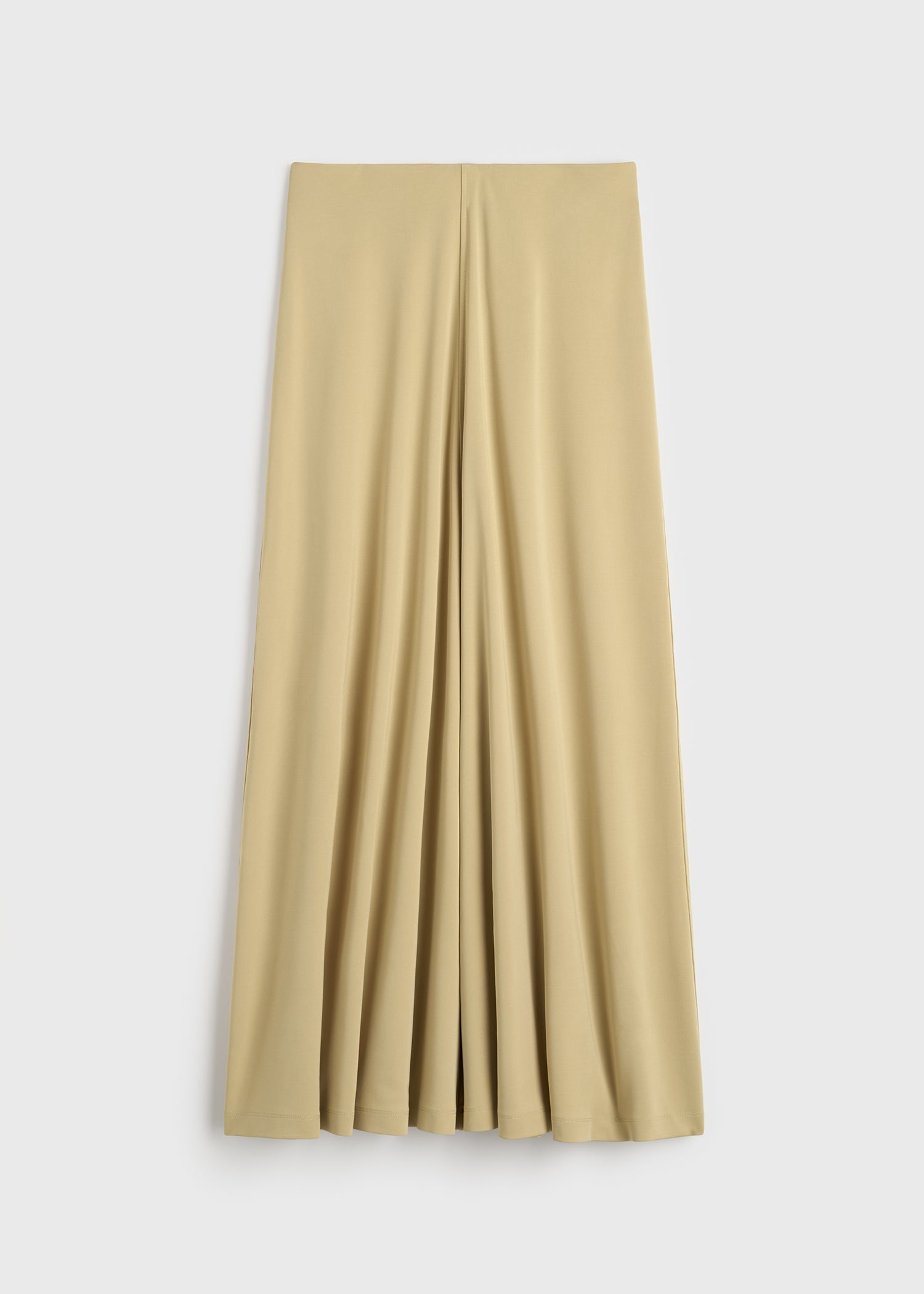 Flared jersey skirt chai