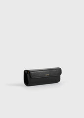 Leather lipstick case black