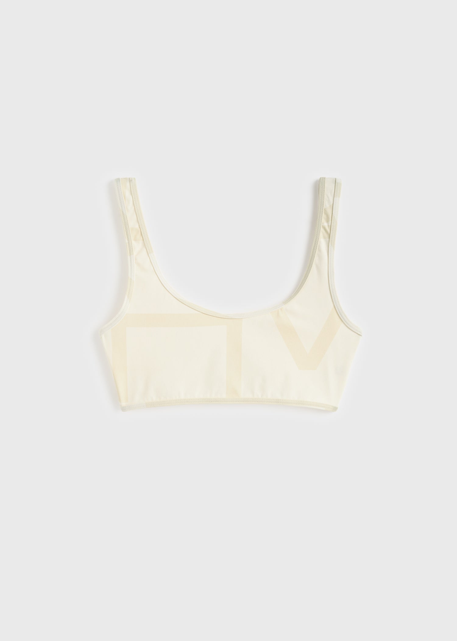 Monogram bikini top sand