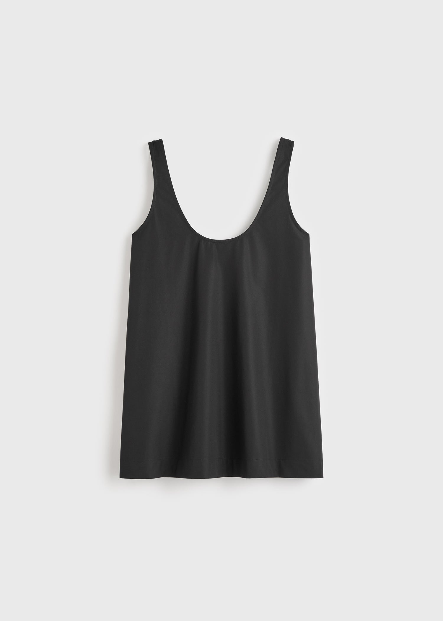 Scoop poplin tank black