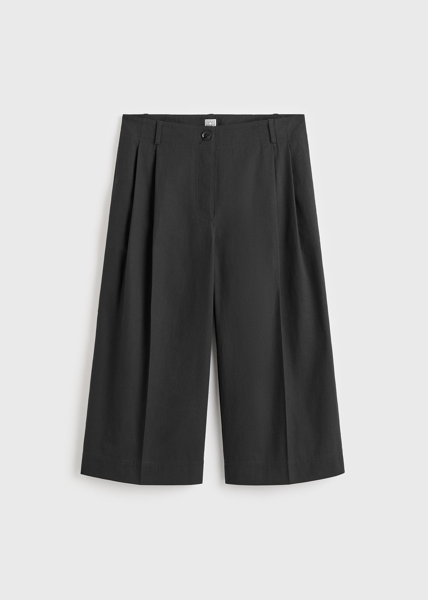 Cropped trousers black petite