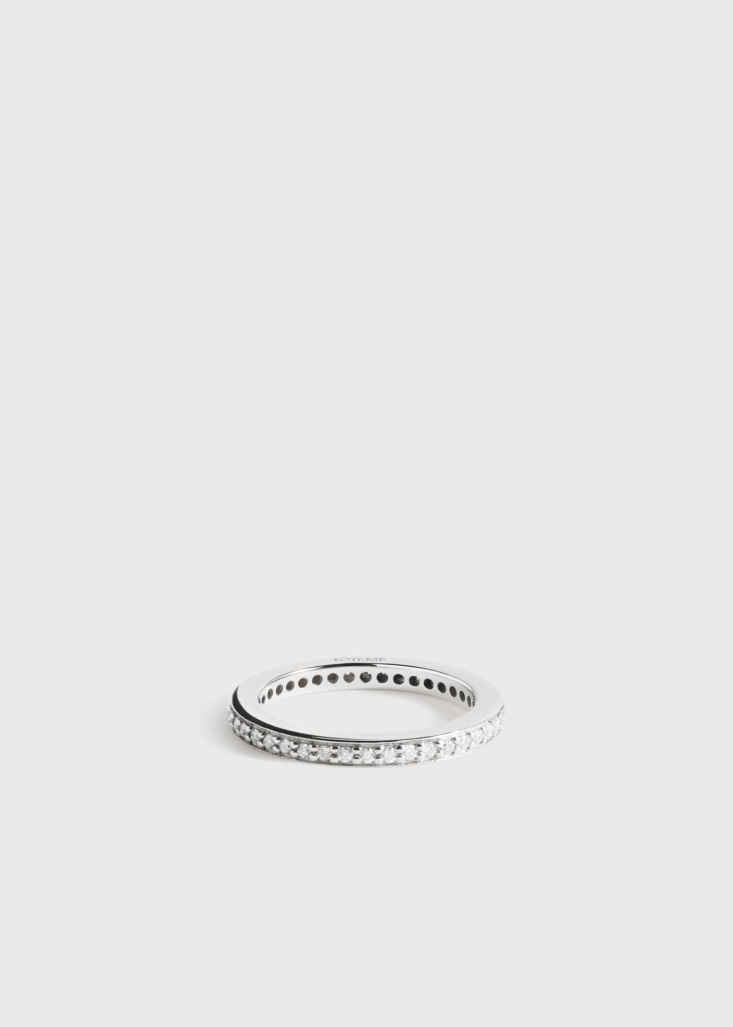 Eternity diamond midi ring 18kt white gold