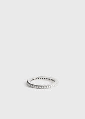 Eternity diamond midi ring 18kt white gold