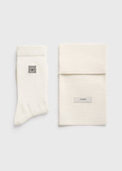 Monogram socks macadamia