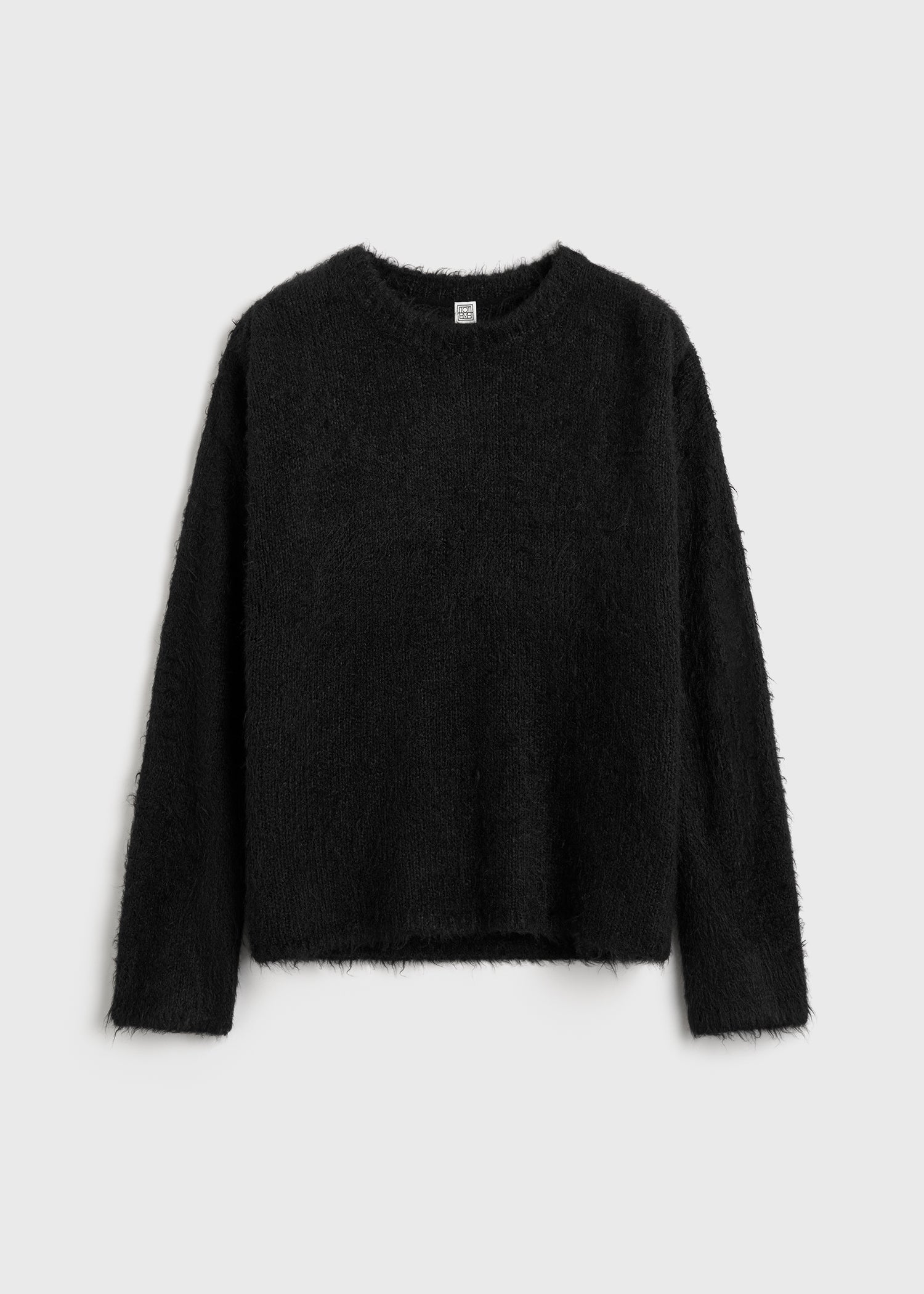 Boxy silk knit black