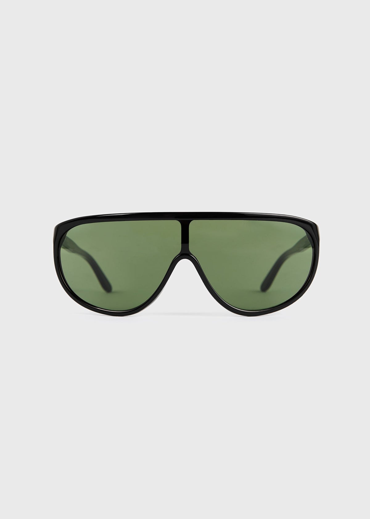 Shield aviator sunglasses black