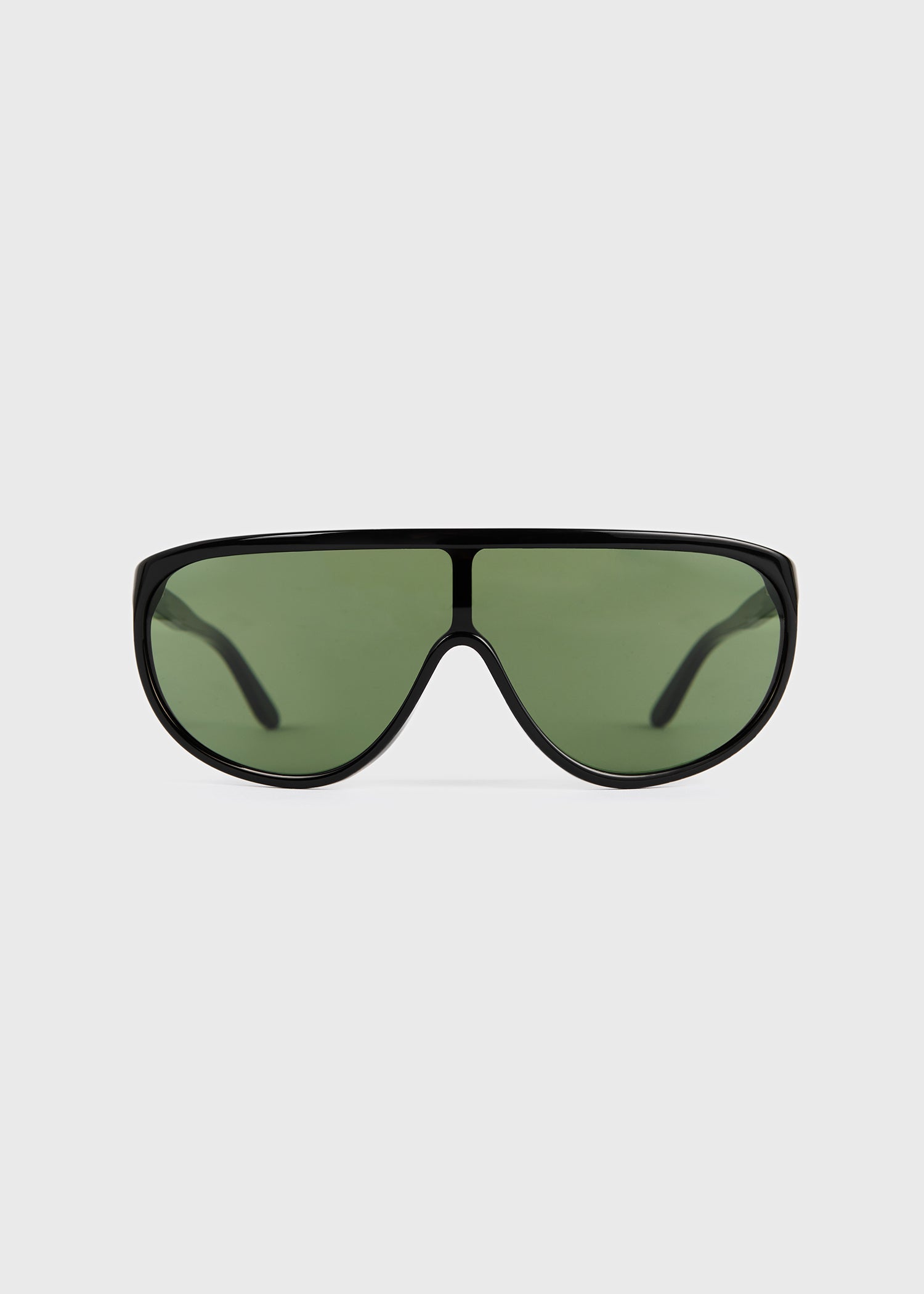 Shield aviator sunglasses black