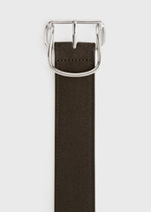 Swirl suede belt pepper