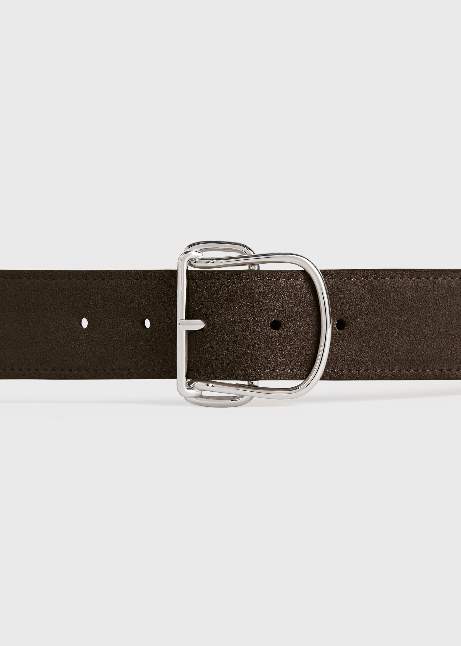 Swirl suede belt pepper