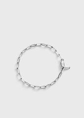 Chain bracelet 18kt white gold