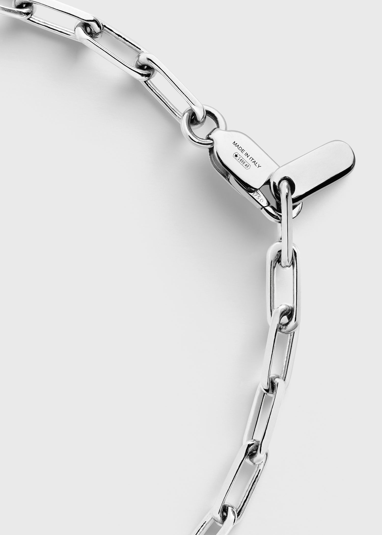 Chain bracelet 18kt white gold