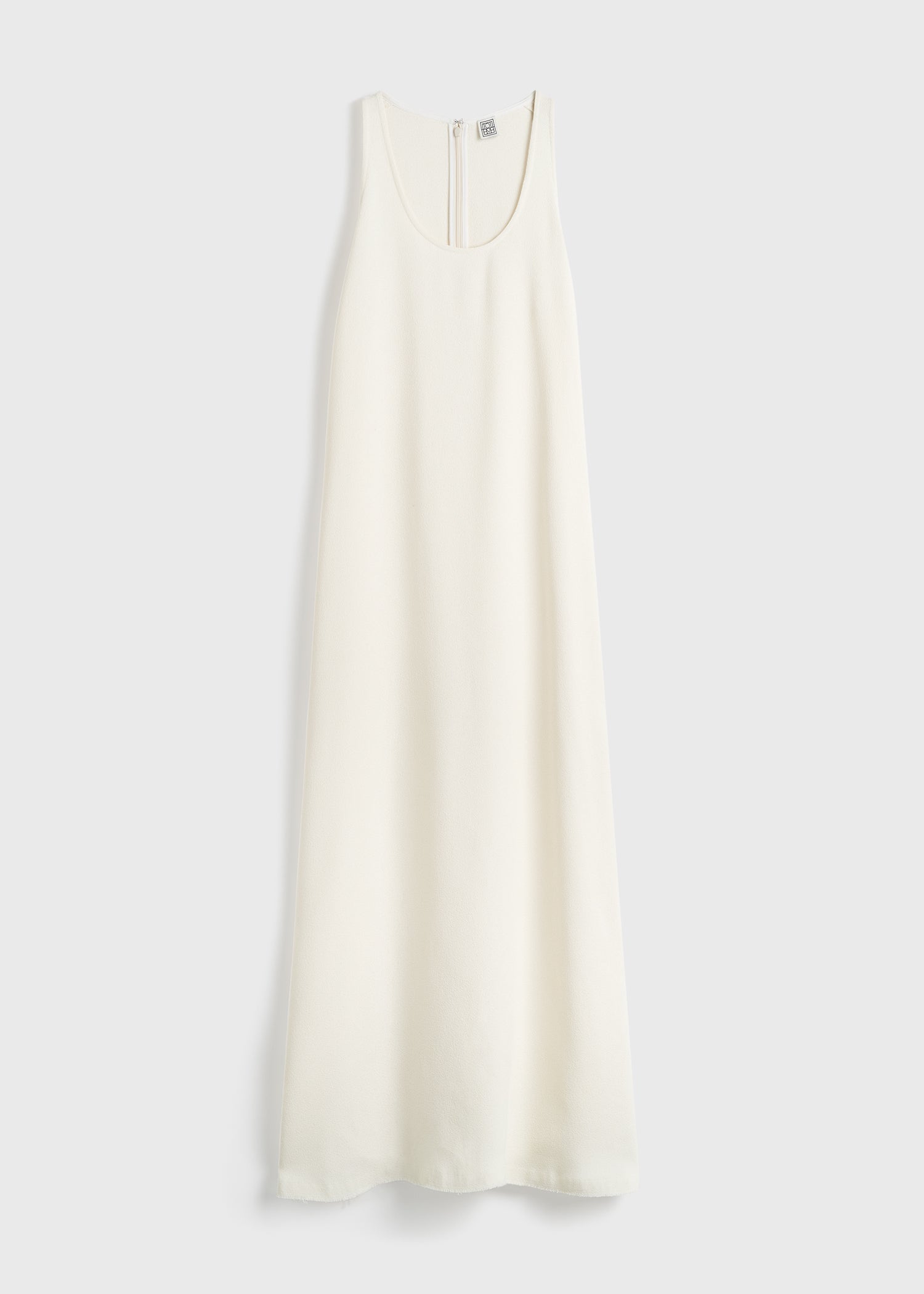 Scoop-neck sablé dress macadamia petite