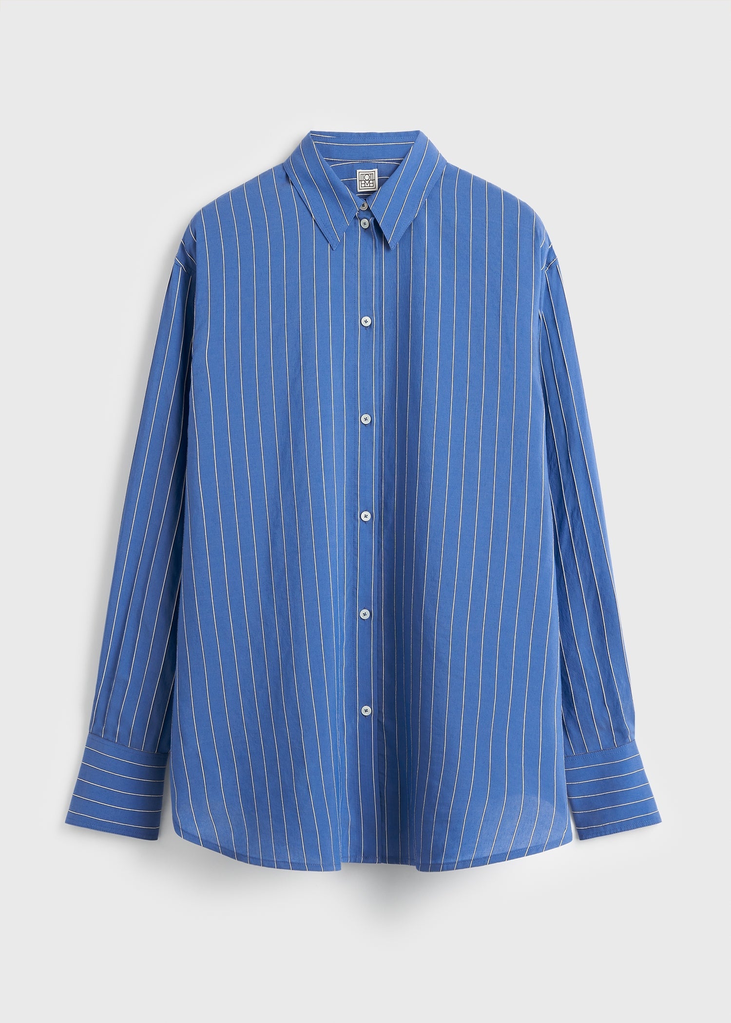 Striped summer shirt cobalt/white