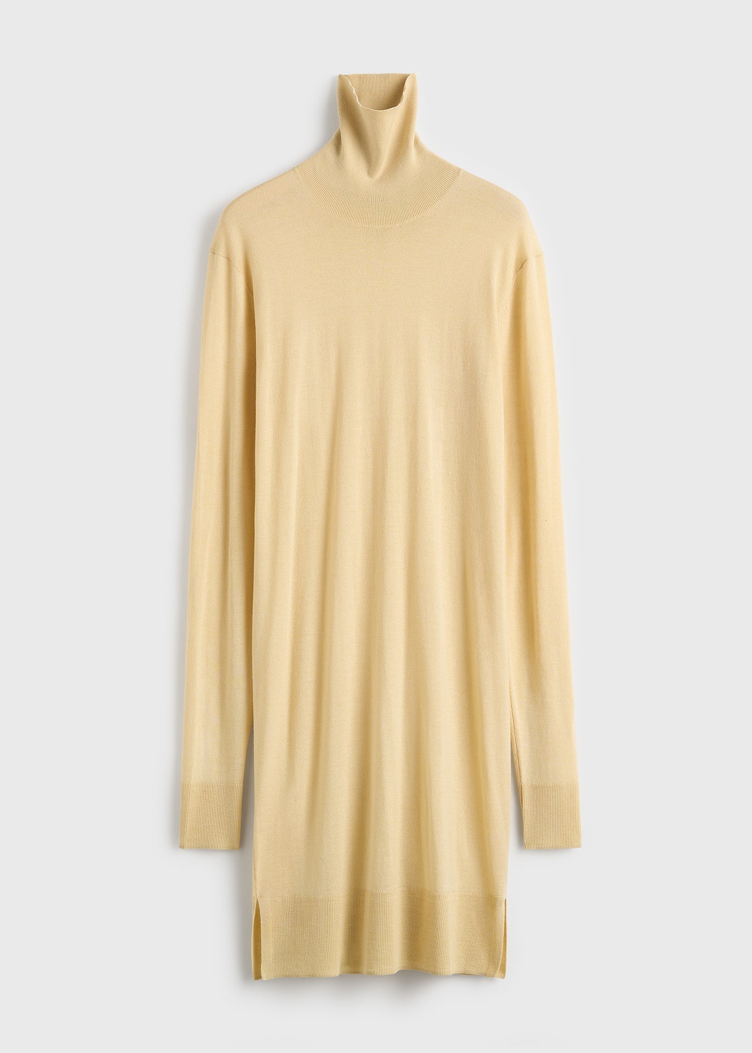 Turtleneck dress champagne petite
