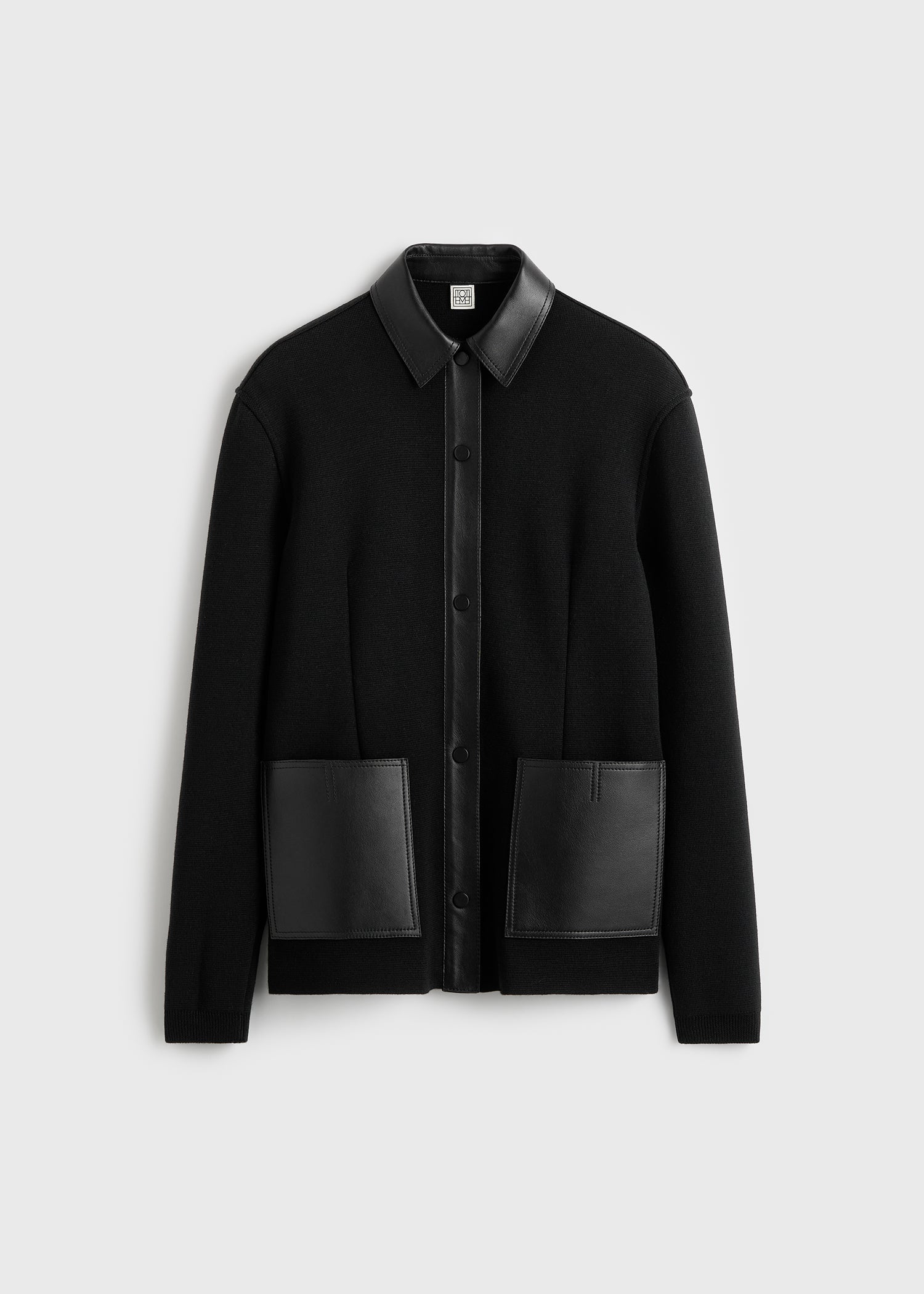 Patch pocket shirt black