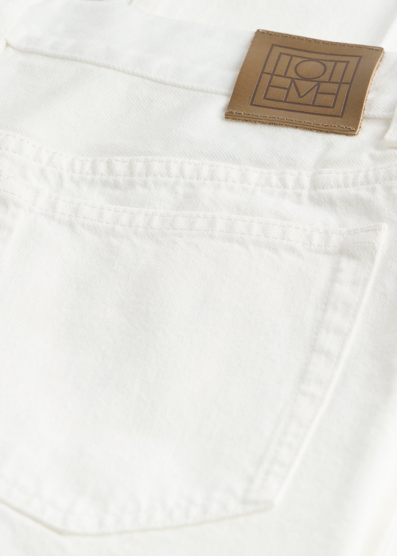 Wide leg denim ecru
