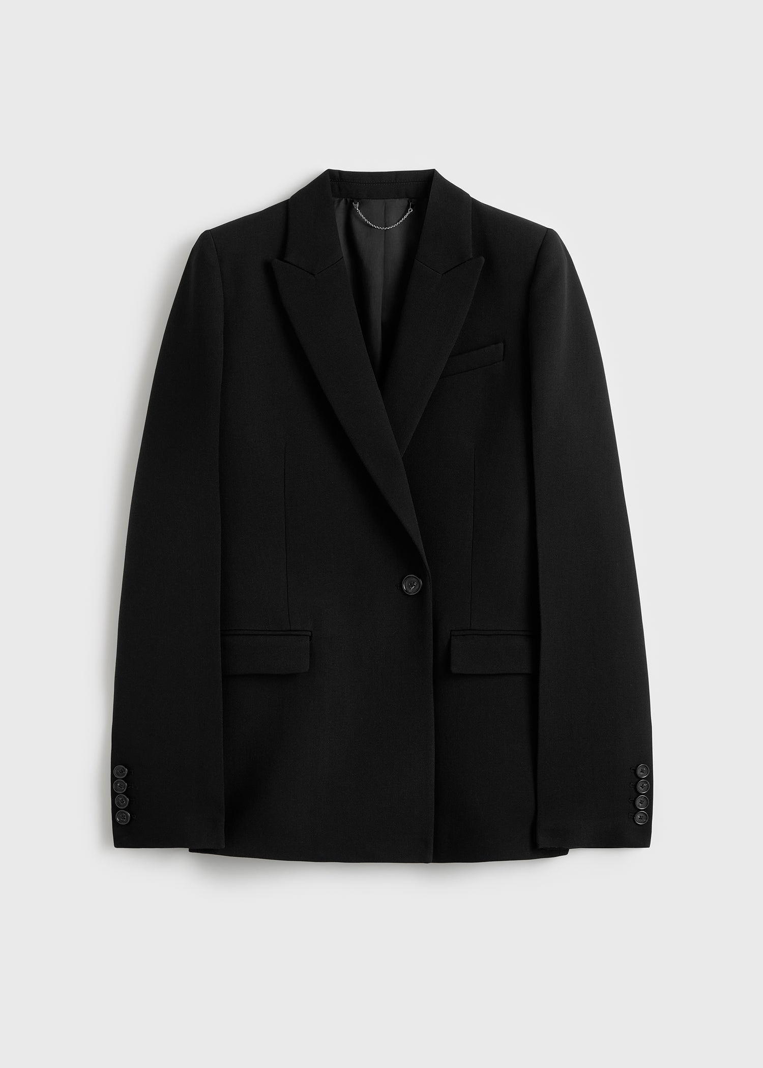 Slim tailored blazer black