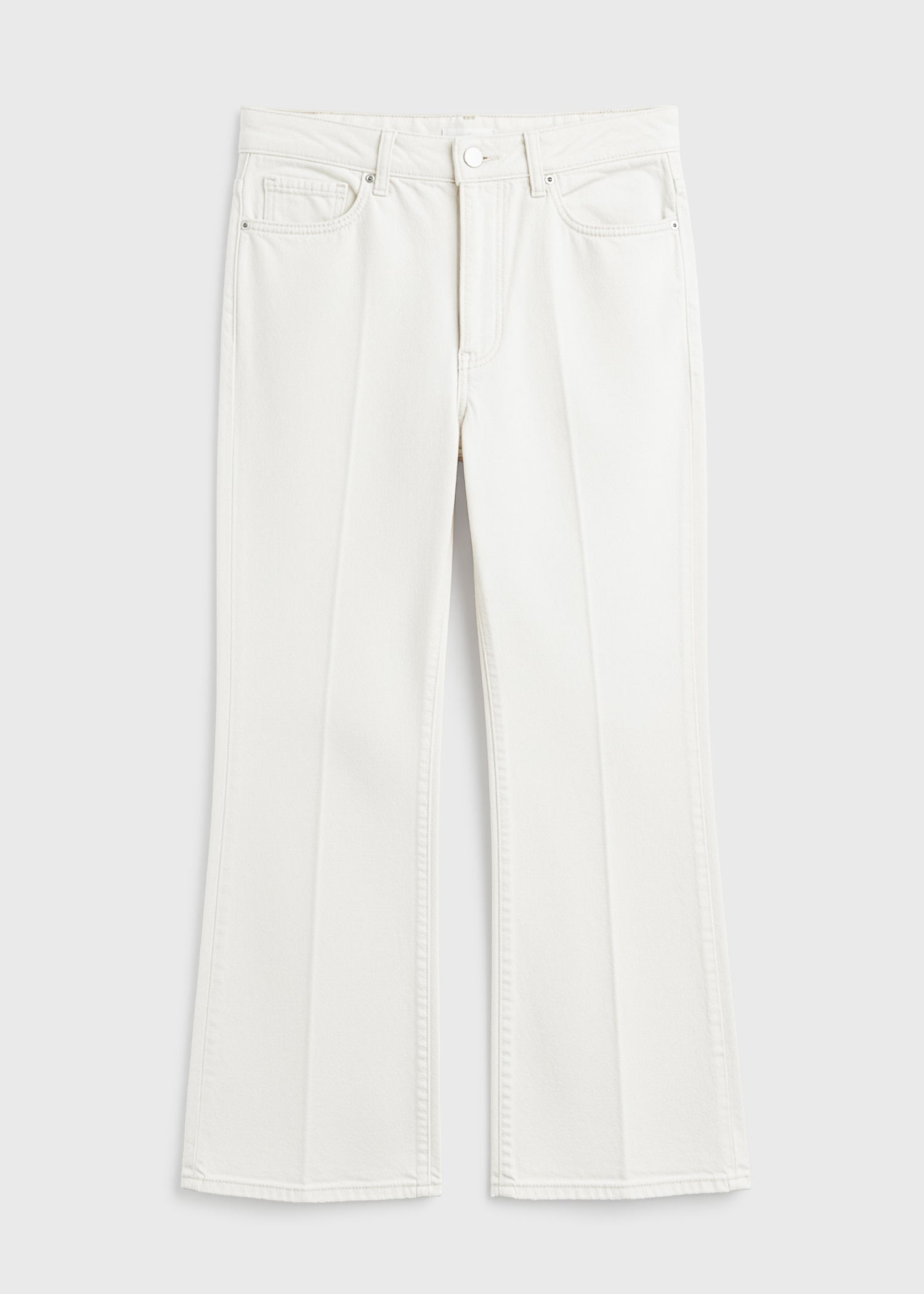Kick flare denim off-white
