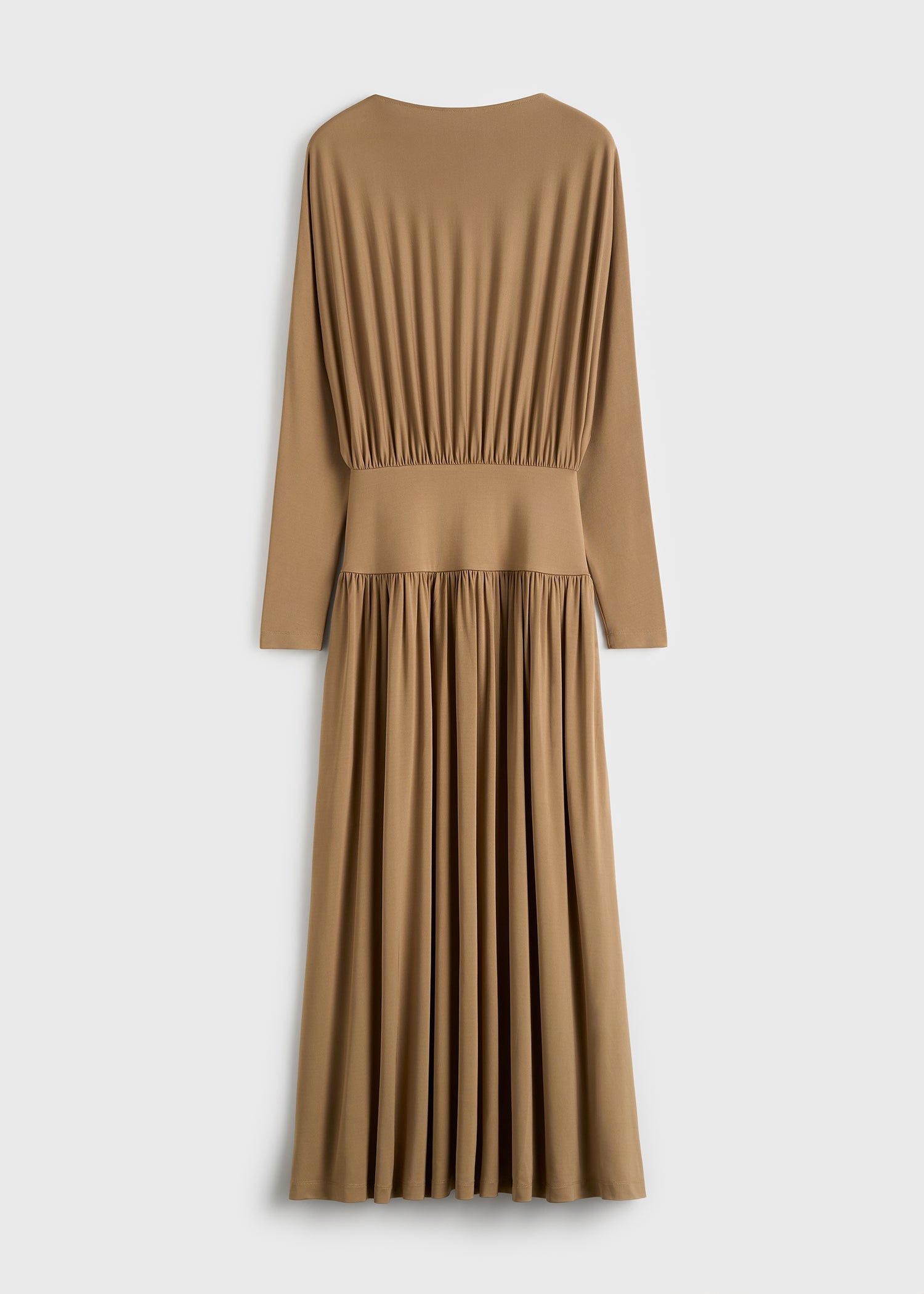 Boatneck jersey dress nutmeg