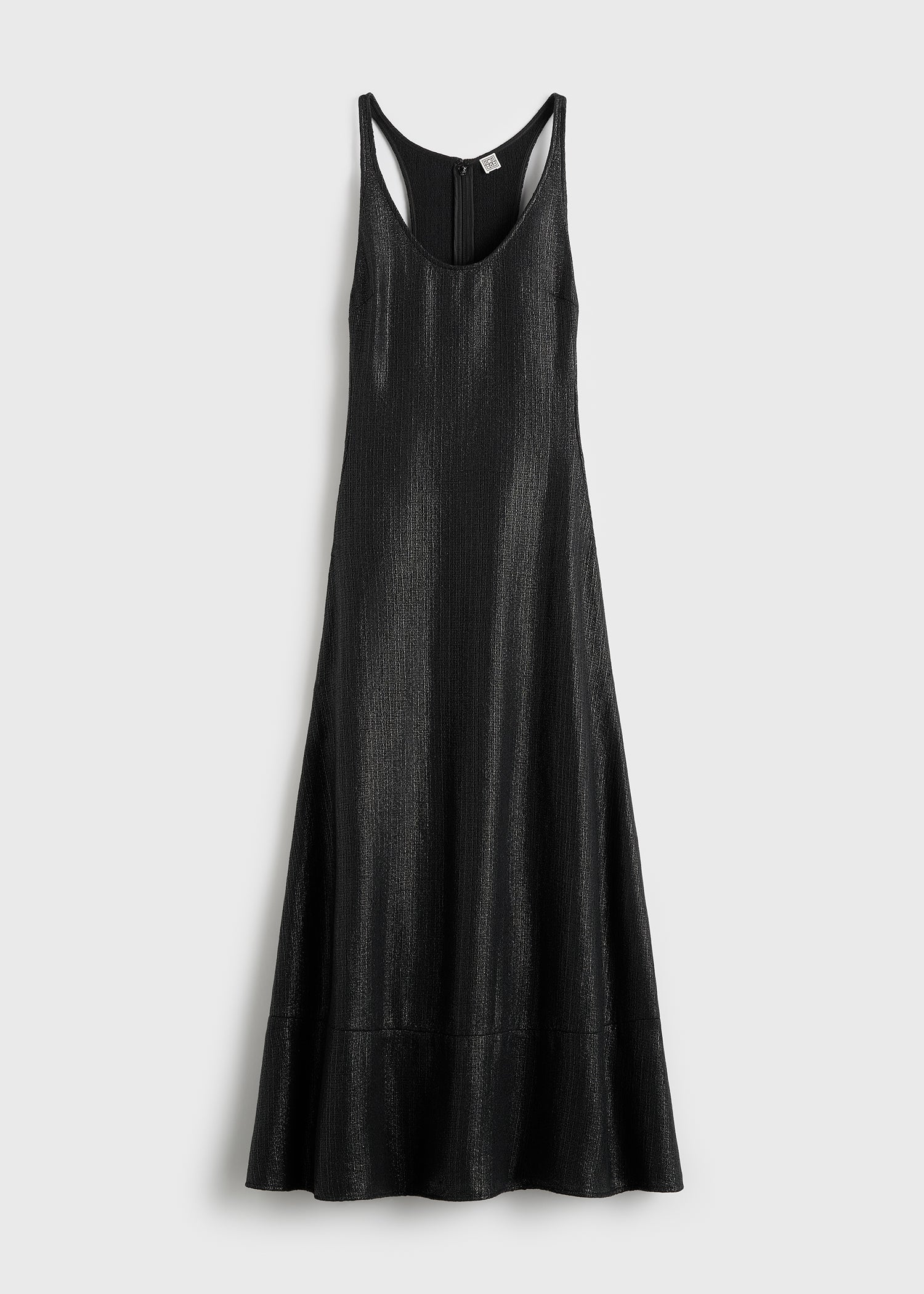 Sculpted cotton dress black