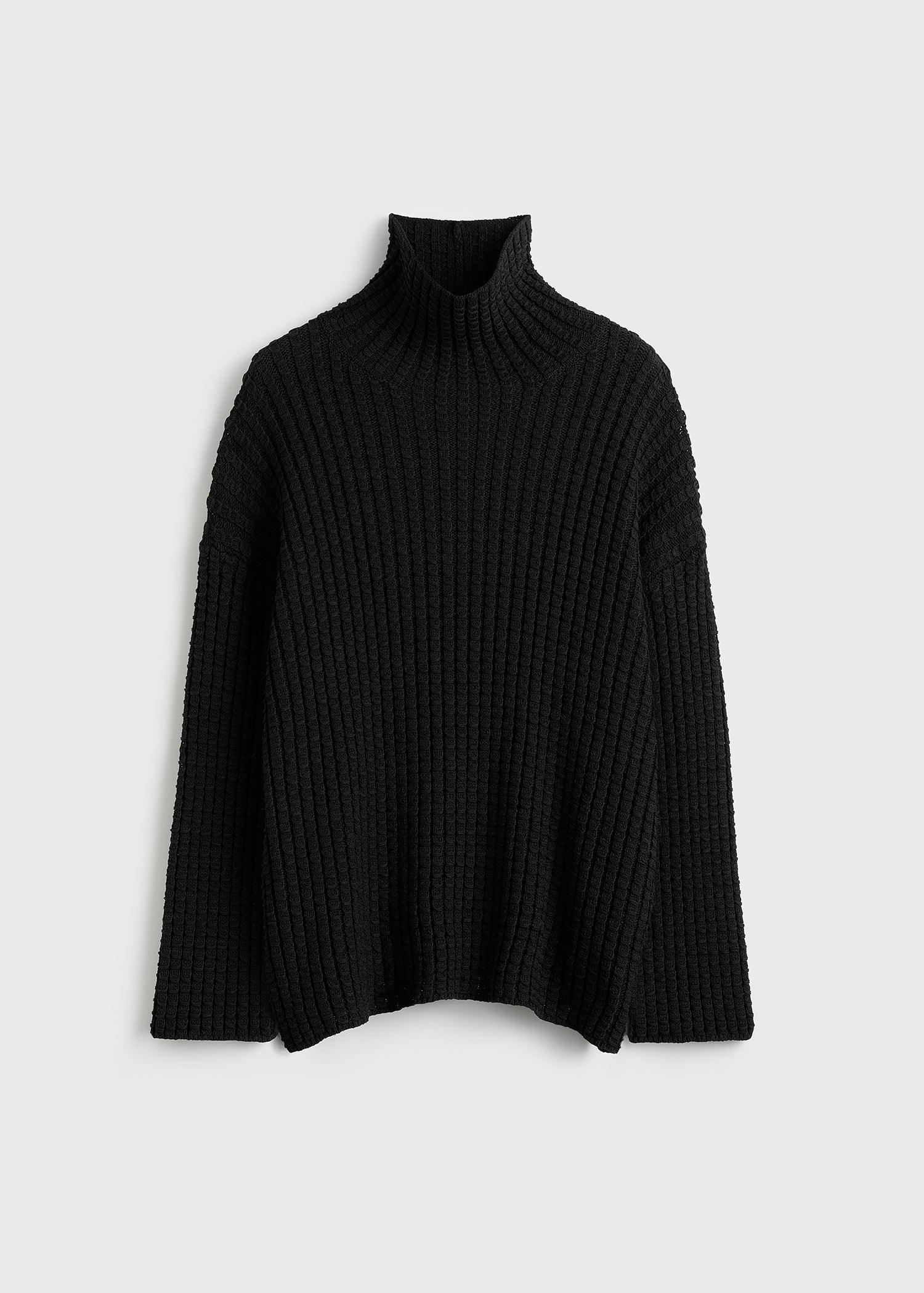 Whipstitch knit black