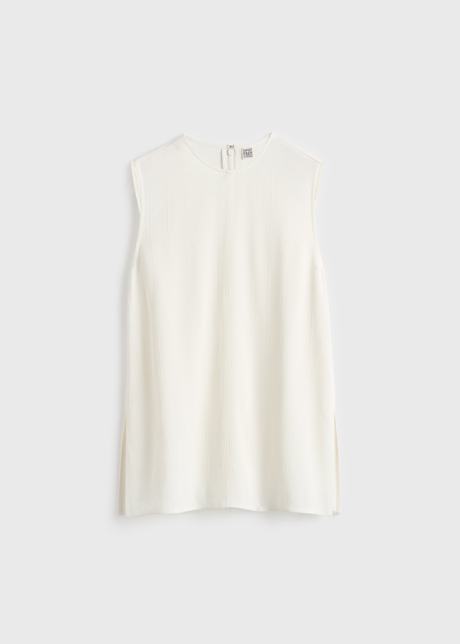Woven stripe top meringue
