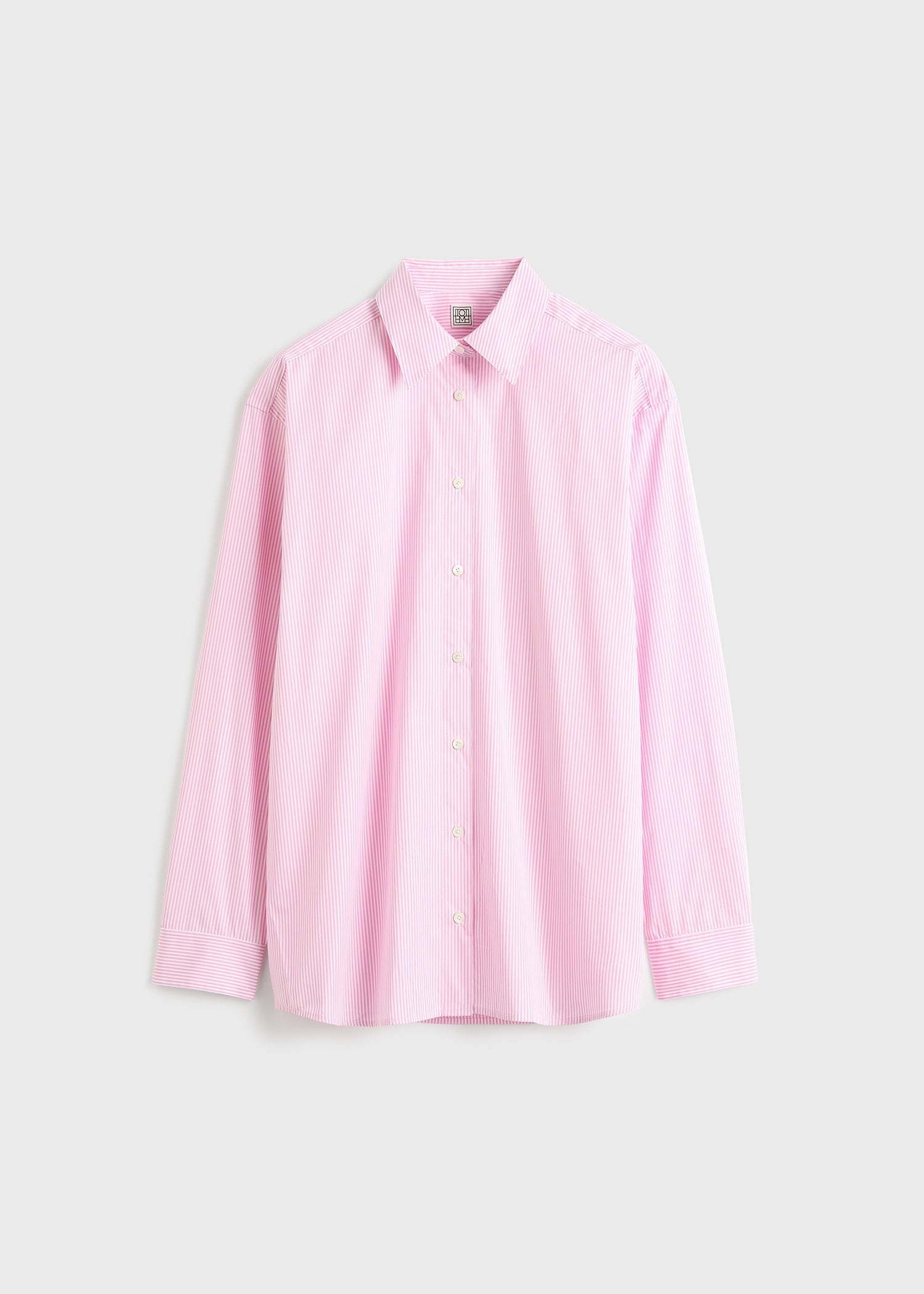 Classic tumbled striped shirt white/bloom