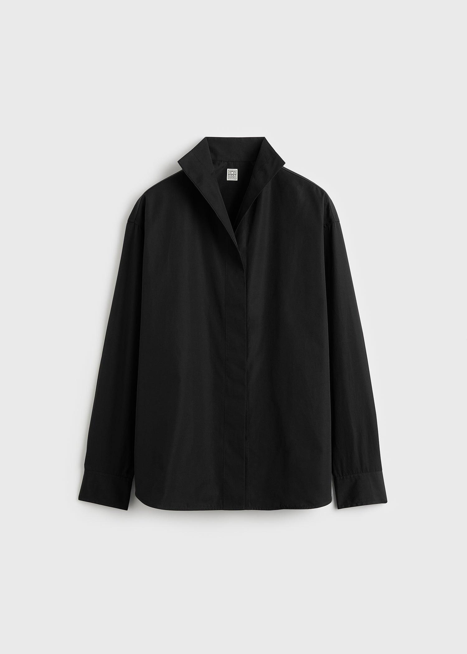 Sharp poplin shirt black