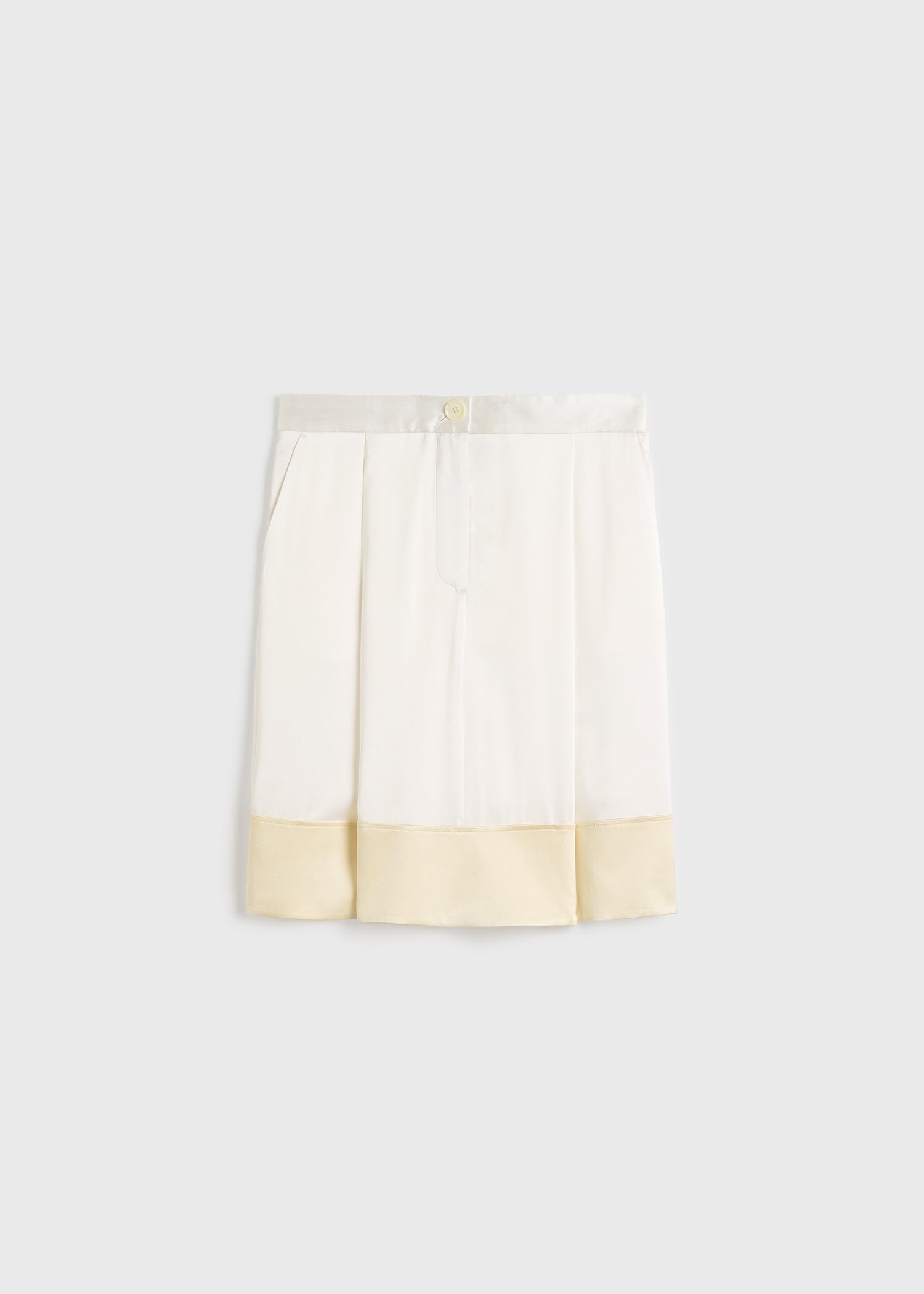 Soft tuxedo skirt white