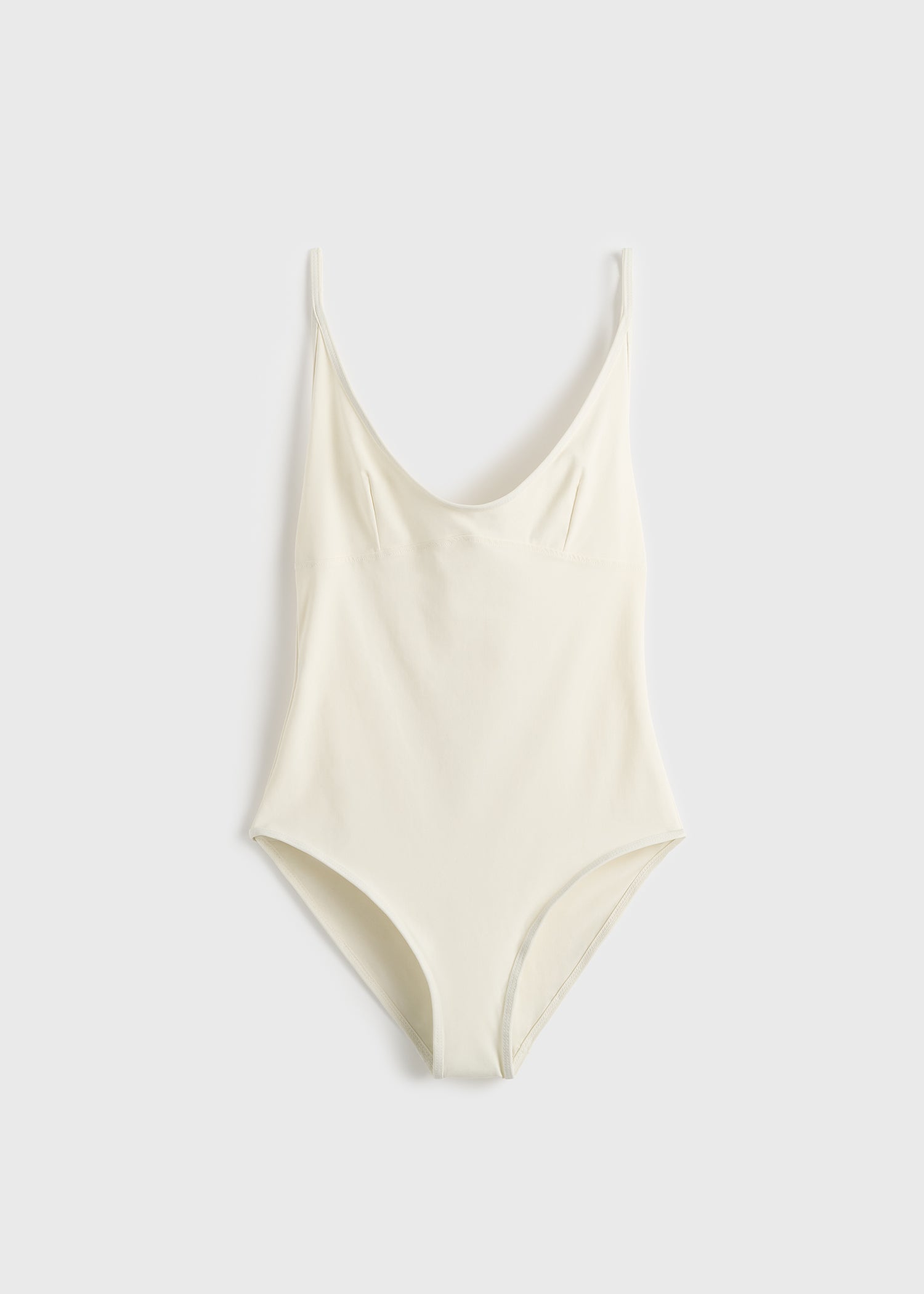 Scoop swimsuit ecru