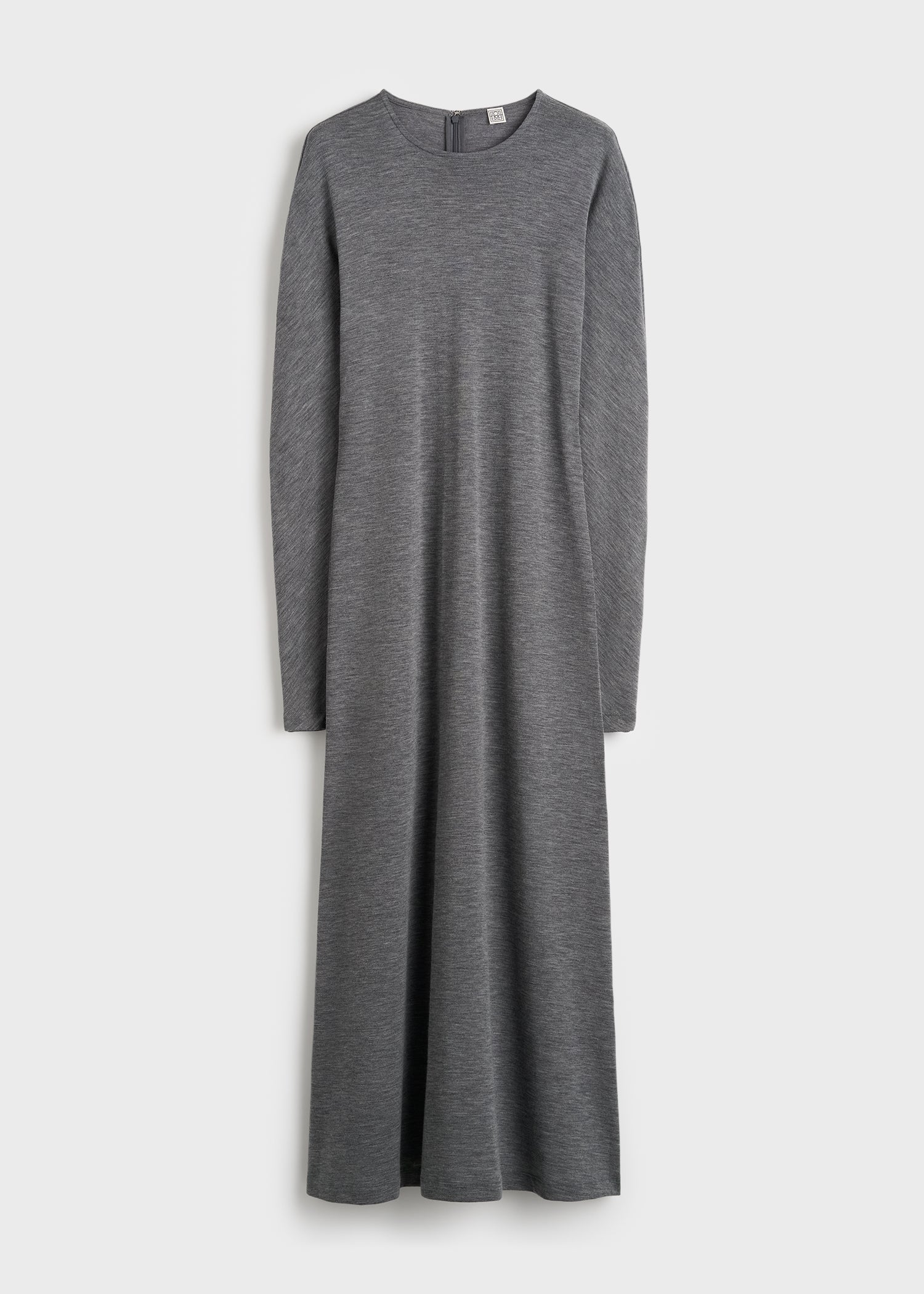 Long-sleeve everyday dress grey